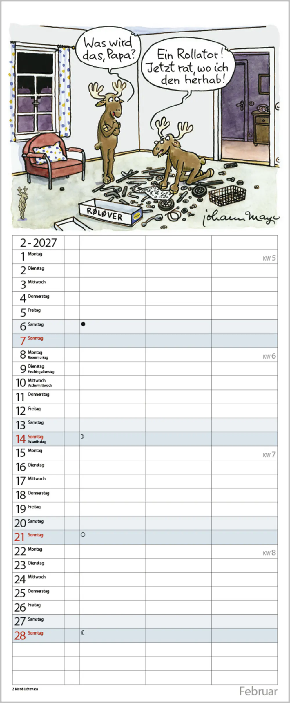 Korsch Kalender Planer (Un-)Ruhestand 2027