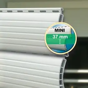 Schellenberg Rollladenprofil für System Mini 120 x 3,7 cm grau