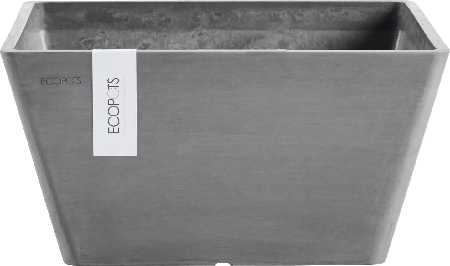 Ecopots Pflanztopf Berlin 41 x 41 x 18 cm grau Ecopots Pflanztopf Berlin 41 x 41 x 18 cm grau