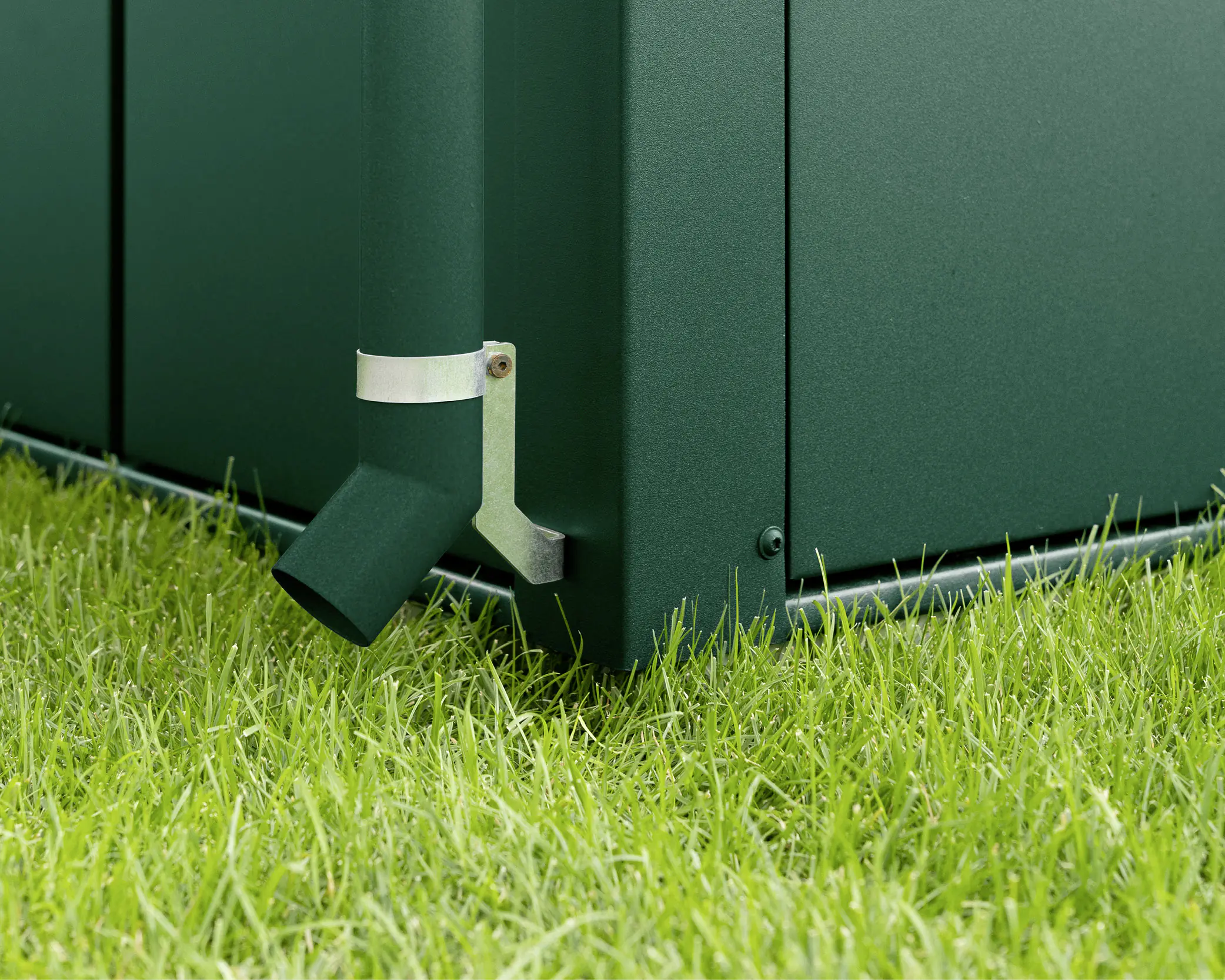 EcoStar Regenfallrohr RAL6005 (Moosgrün)