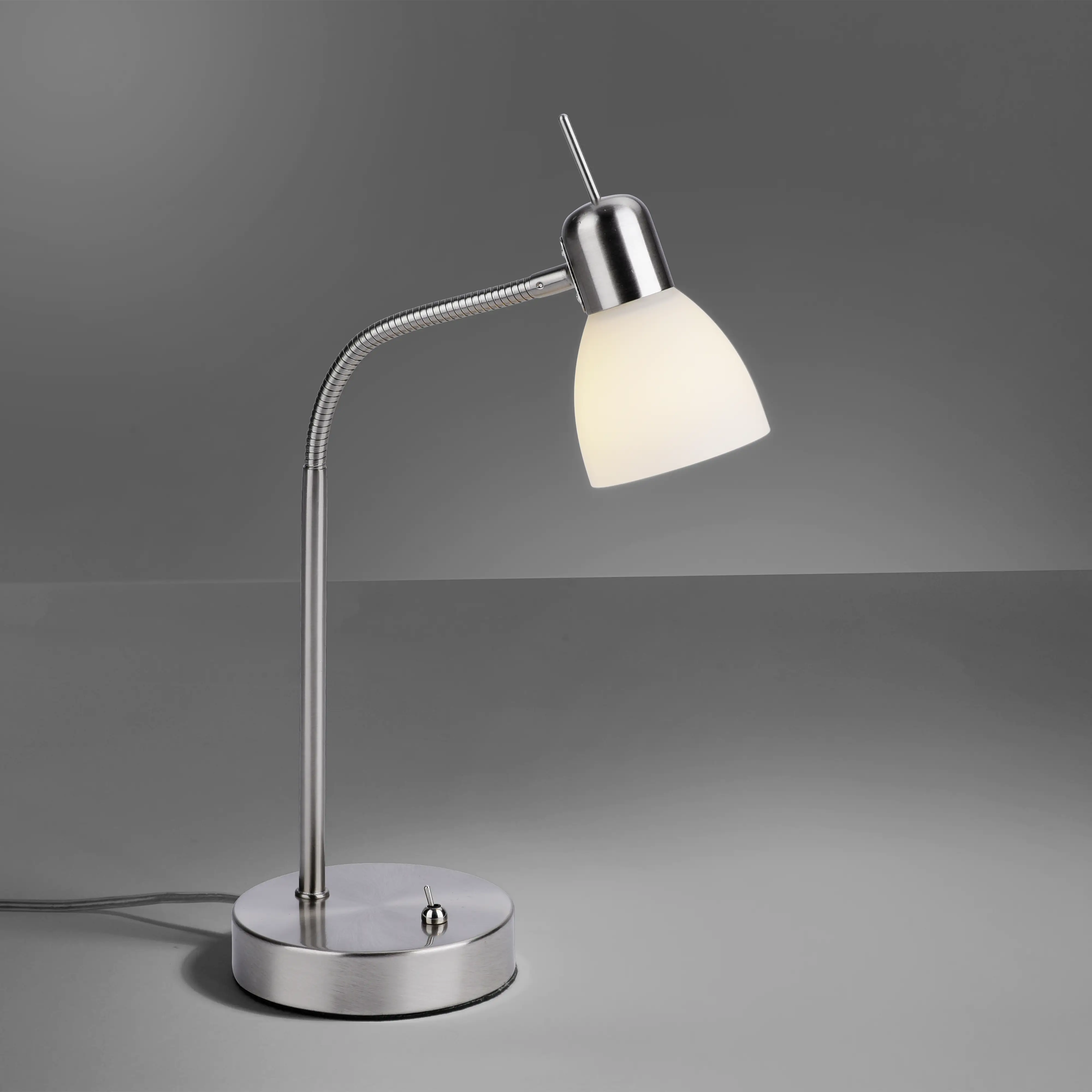 4043689977115_2656119 Leuchten Direkt Tischleuchte Karo stahl-weiß 45 x 30 cm E14, max. 40 W