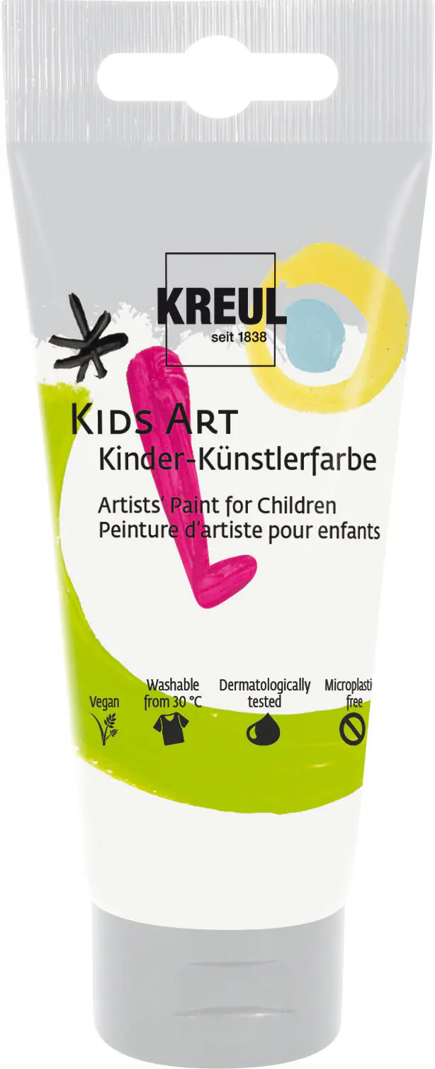Kreul Kids Art Kinder-Künstlerfarbe weiß Tube 75 ml
