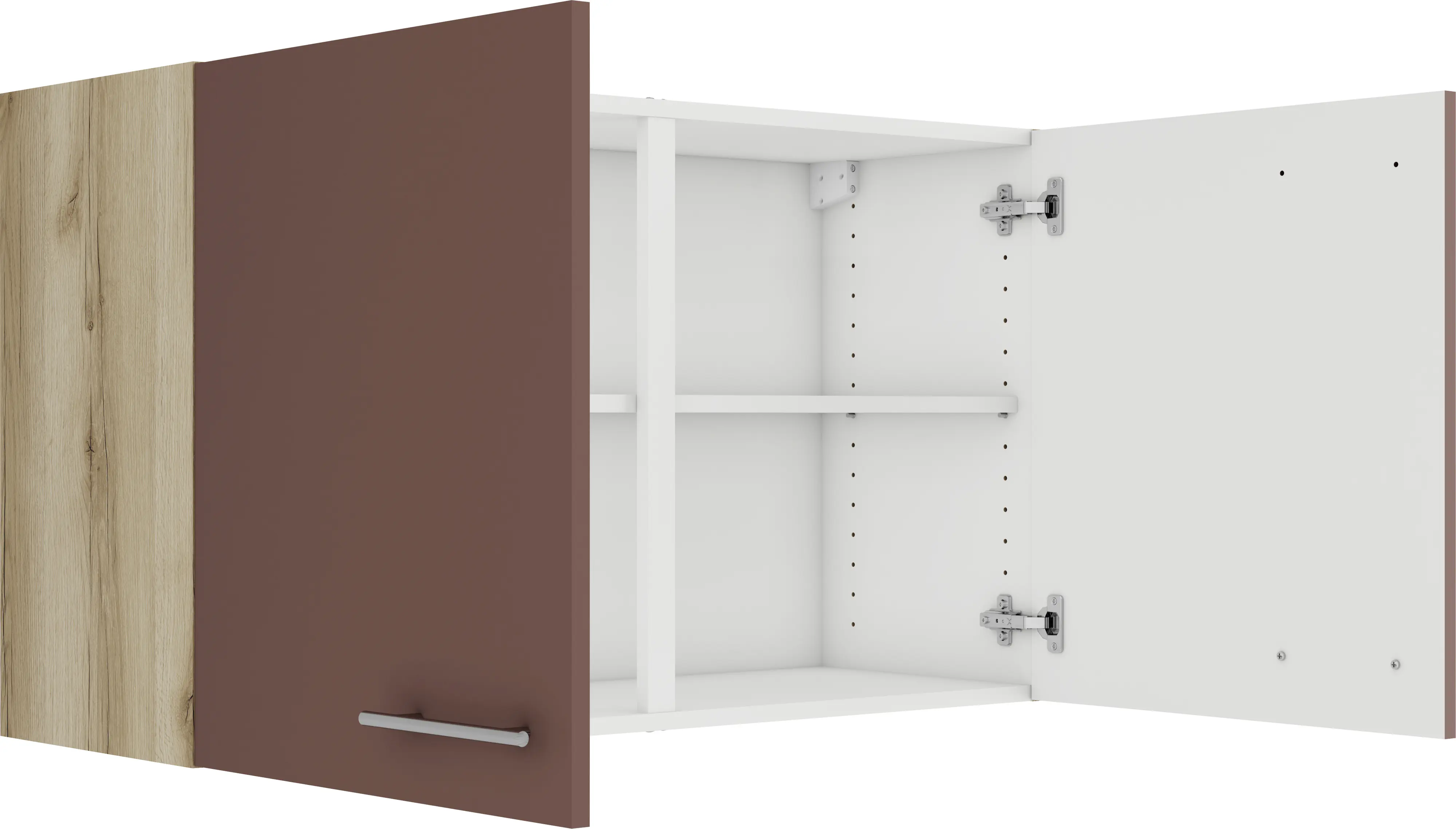 Optifit Oberschrank Bari 407 rostrot/eiche 100 cm