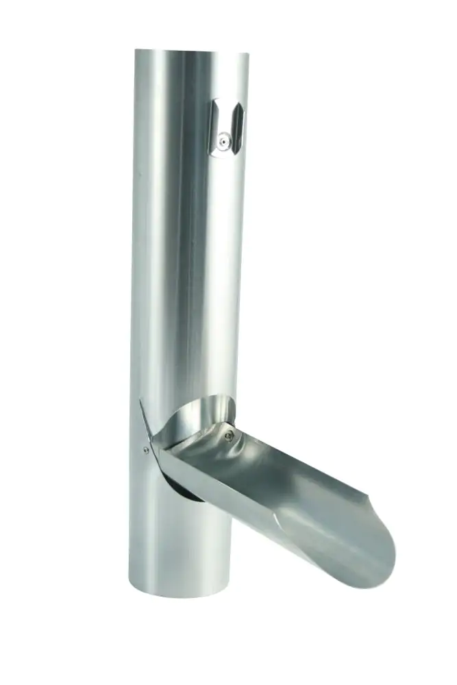 Marley Wasserablaufklappe NW 80 mm, titan-zink