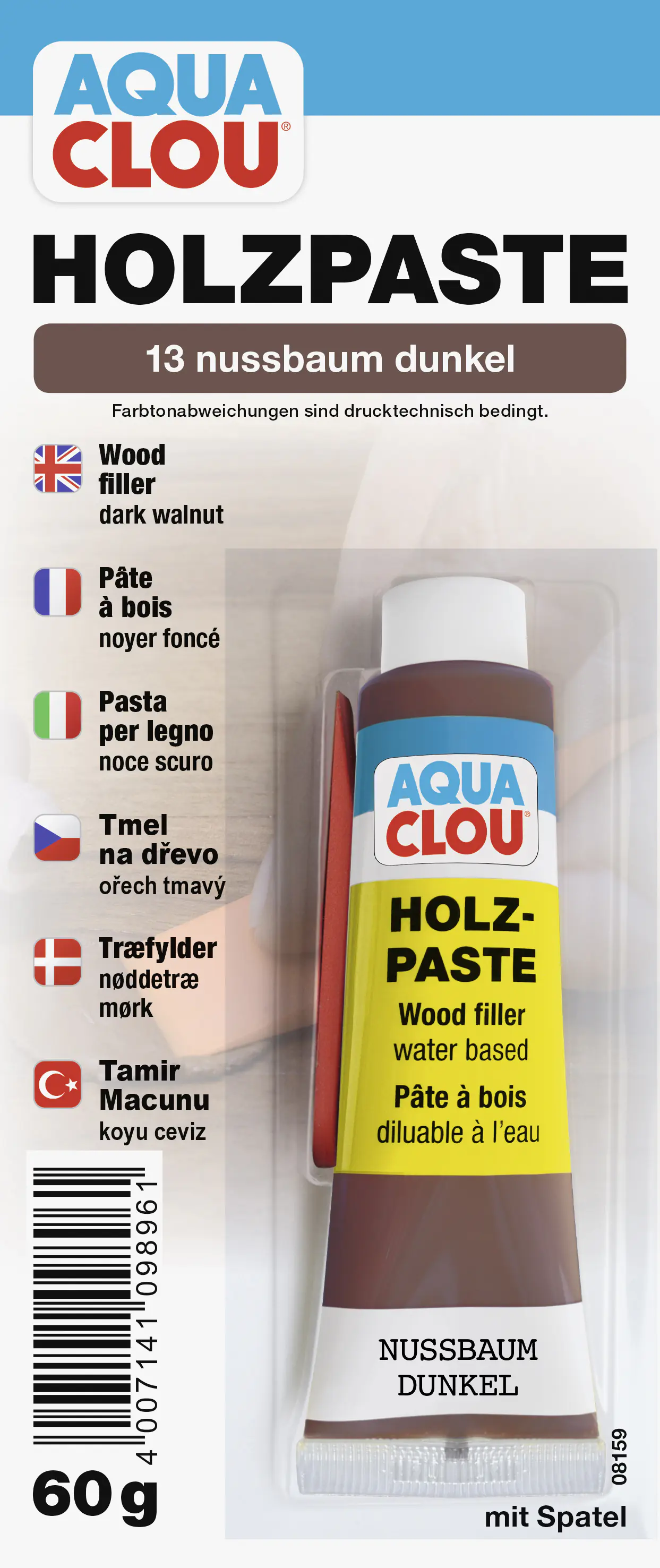 Clou Holzpaste 60 g nussbaum dunkel