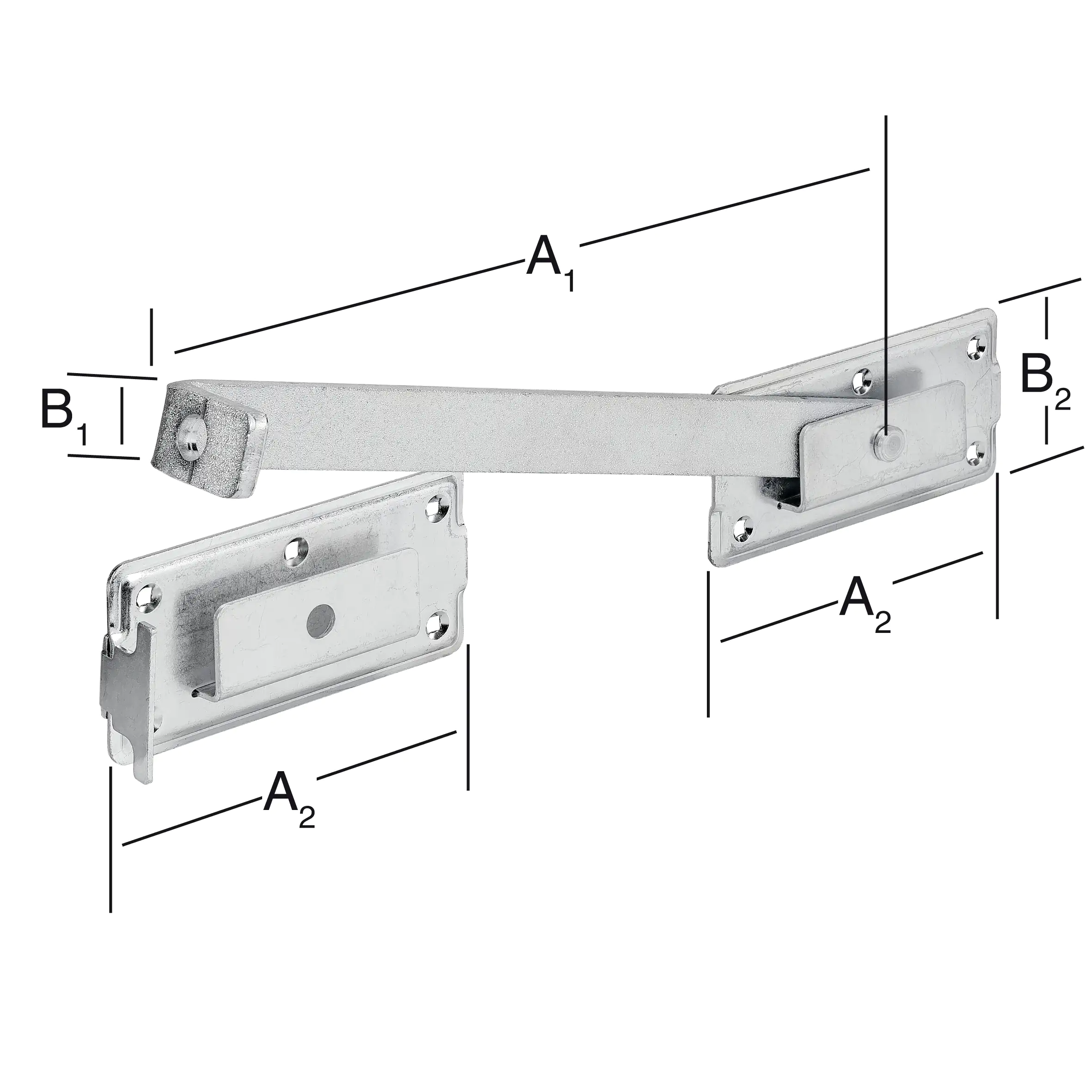 Vormann Doppeltorüberwürfe verzinkt 340/180 x 30/70 mm Vormann Doppeltorüberwürfe verzinkt 340/180 x 30/70 mm