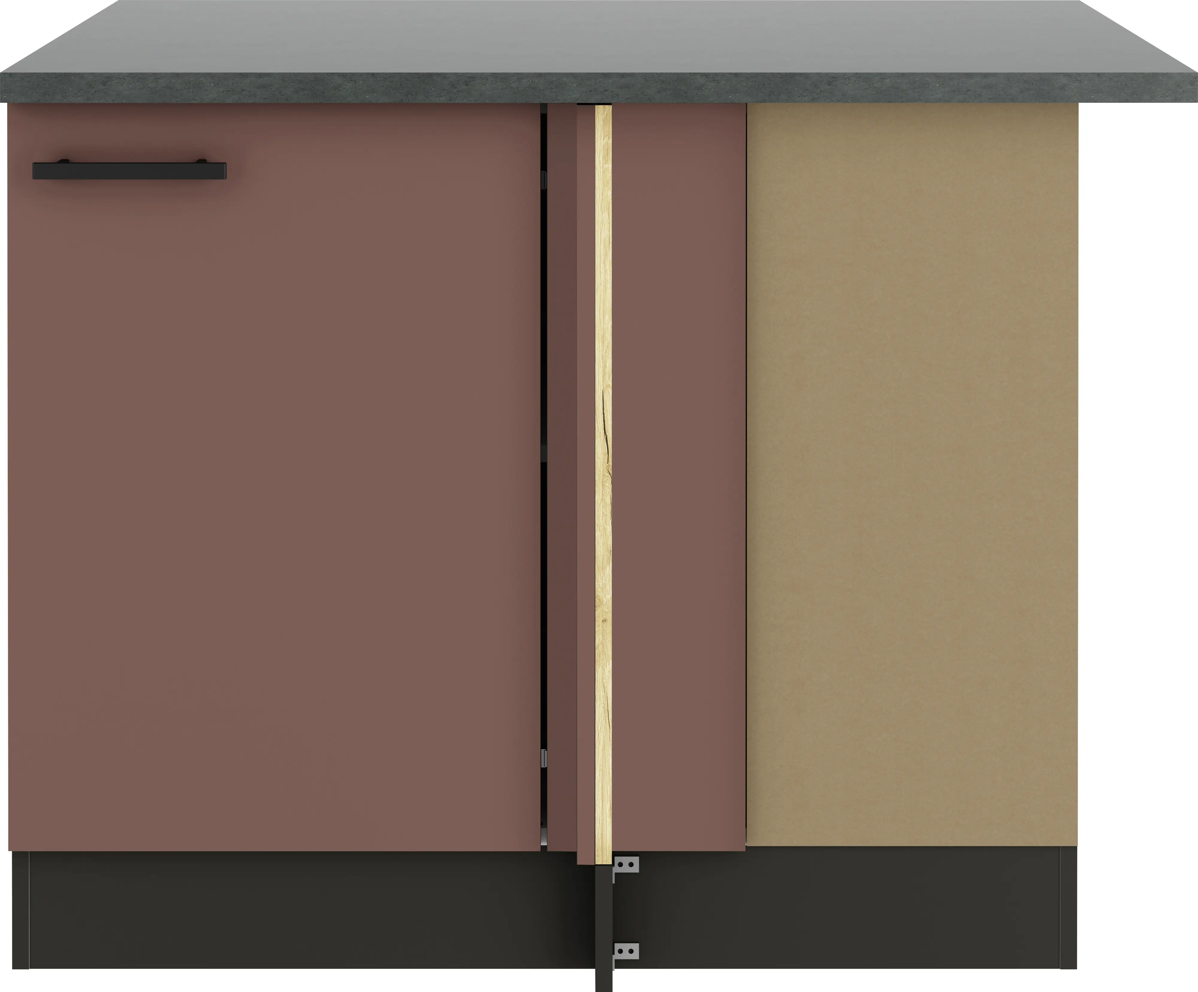 Optifit Eckunterschrank Nizza 407 rostrot/anthrazit 110 cm