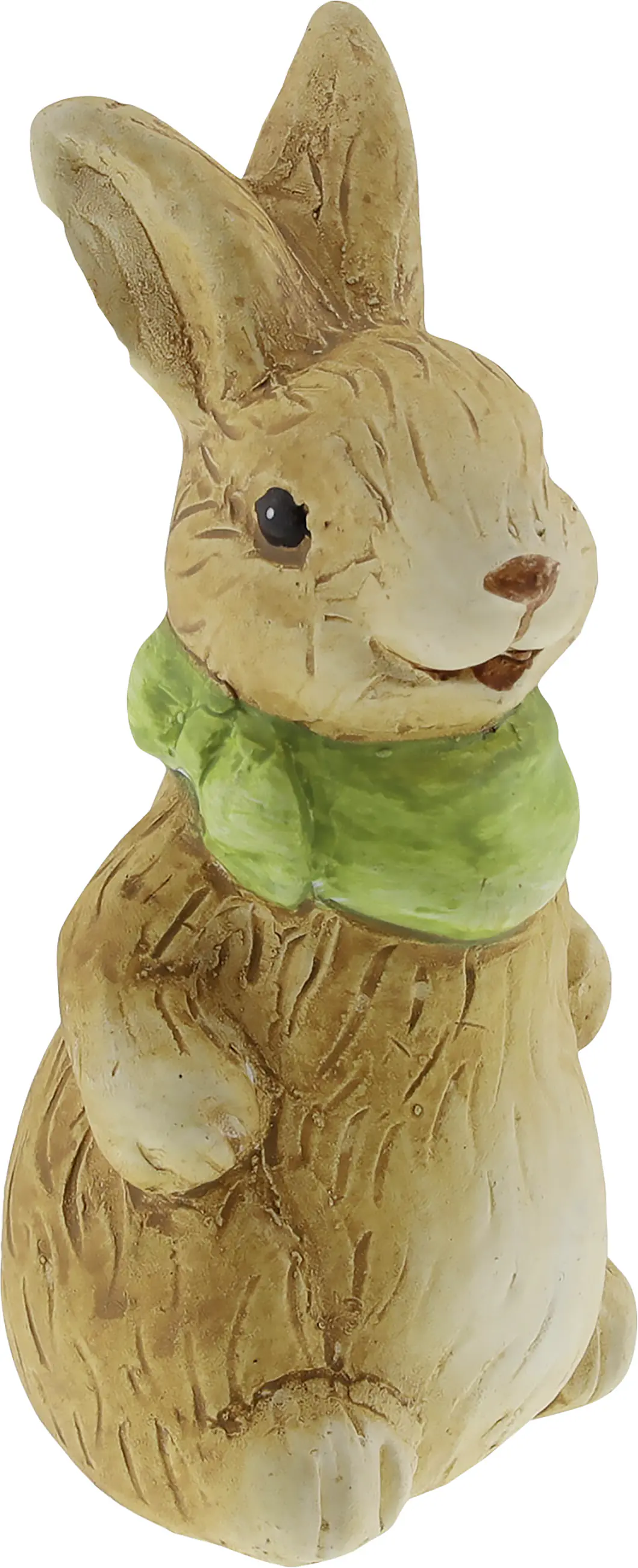 Osterhase Keramik stehend 8,5 x 5,5 cm braun grün