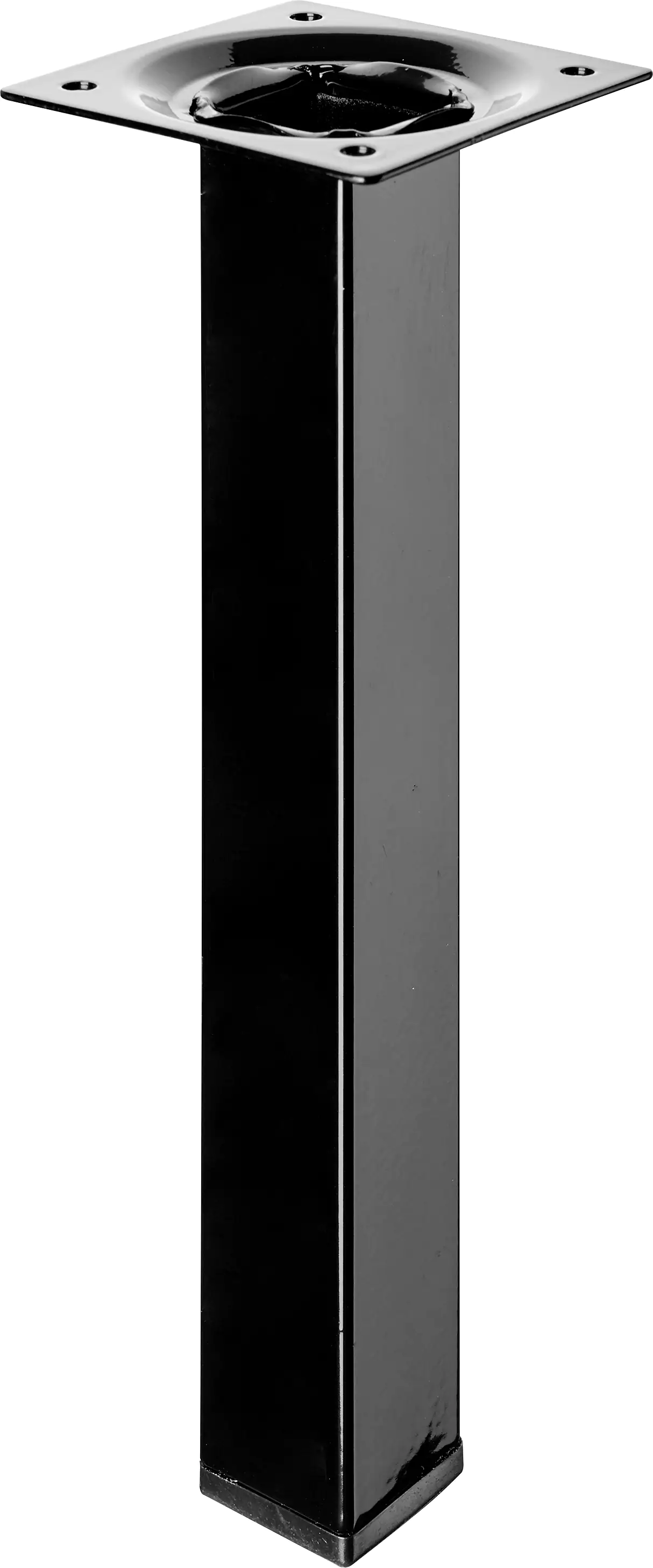 Hettich Tischbein 20 x 2,5 x 2,5 cm Stahl schwarz - 1 Stück