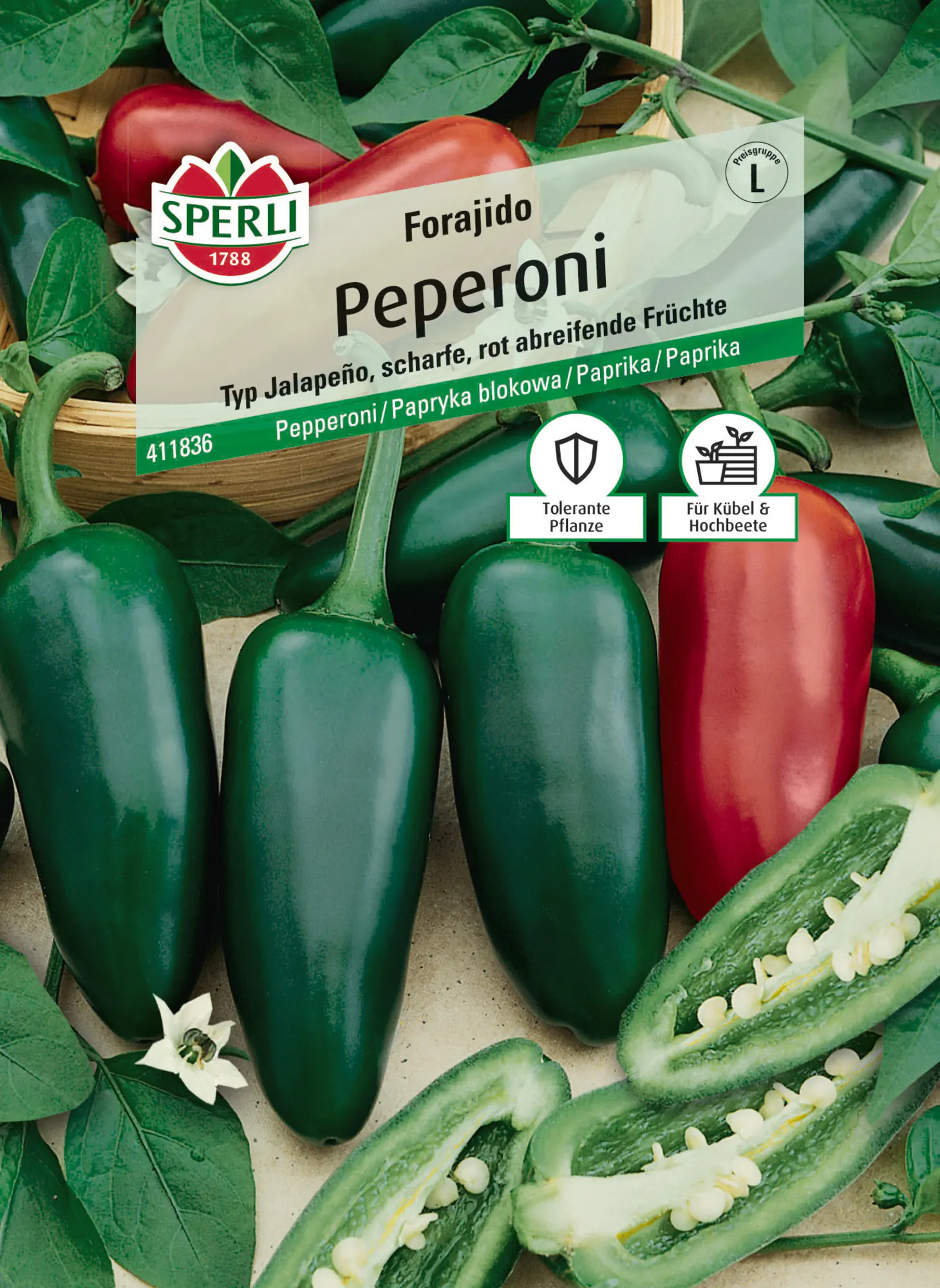 Sperli Saatgut Peperoni Forajido für ca. 7 Pflanzen