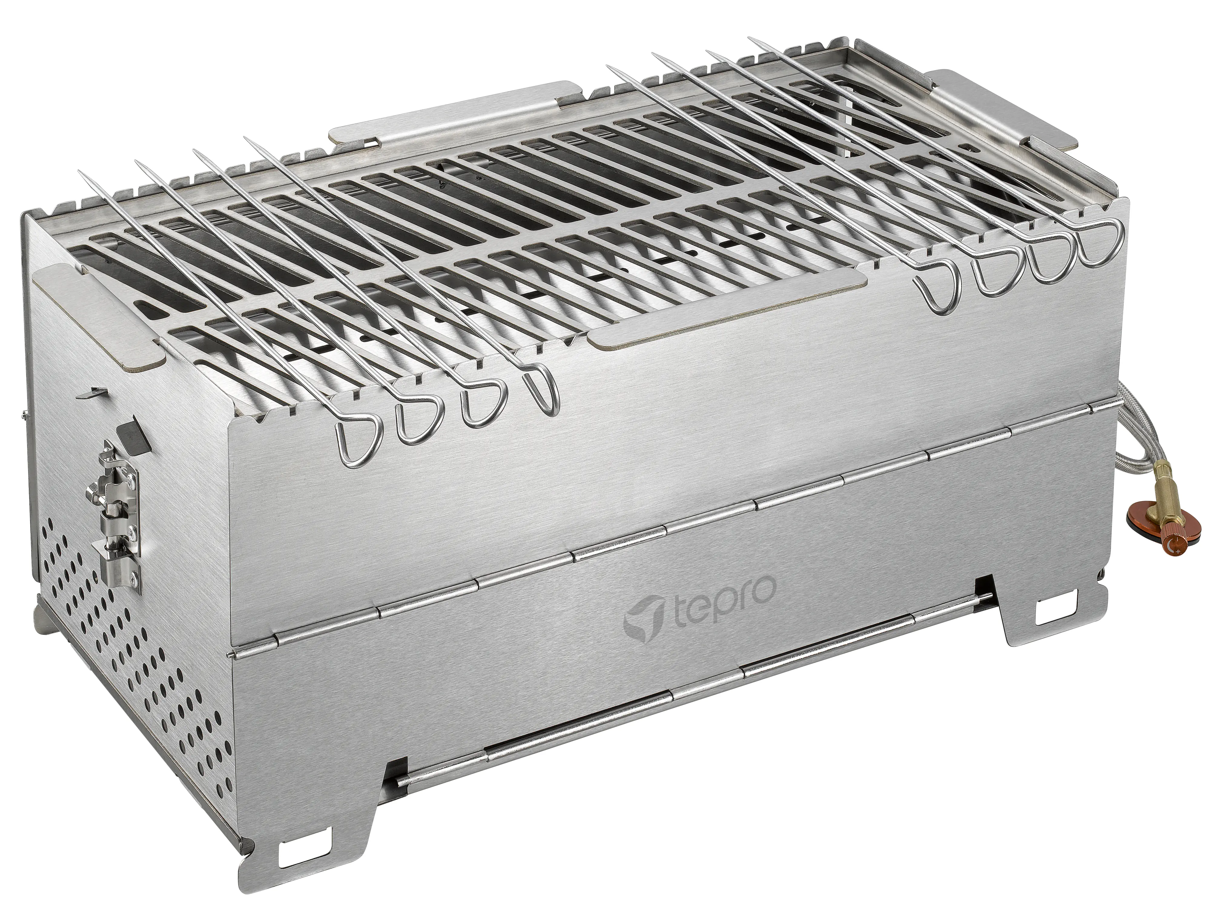 Tepro Gasgrill 1 Brenner faltbar Grillfläche: 37 x 19 cm