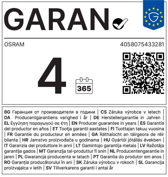 4 Jahre Garantie