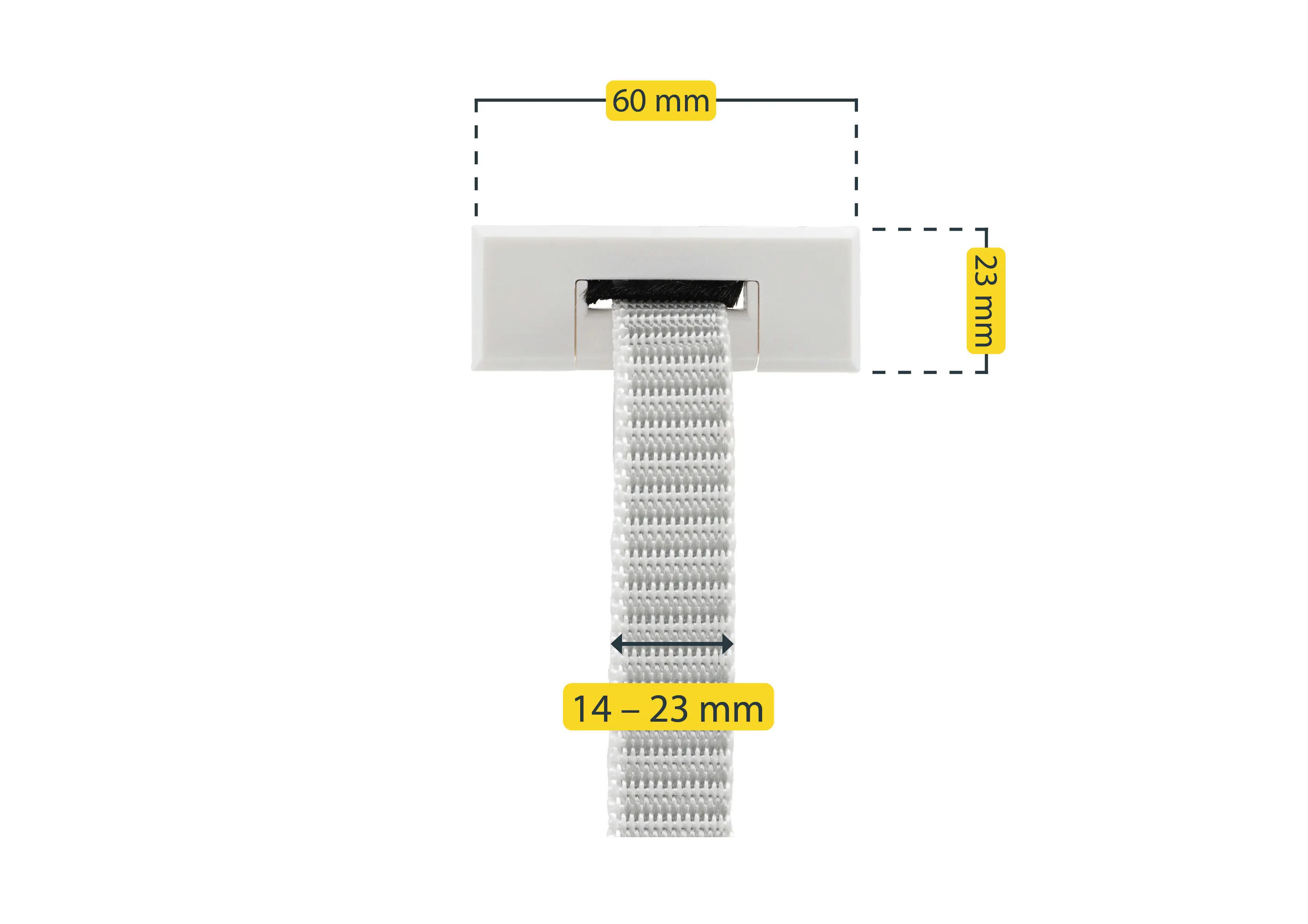 Schellenberg Gurtführung Duo rechteckig System Mini / Maxi 