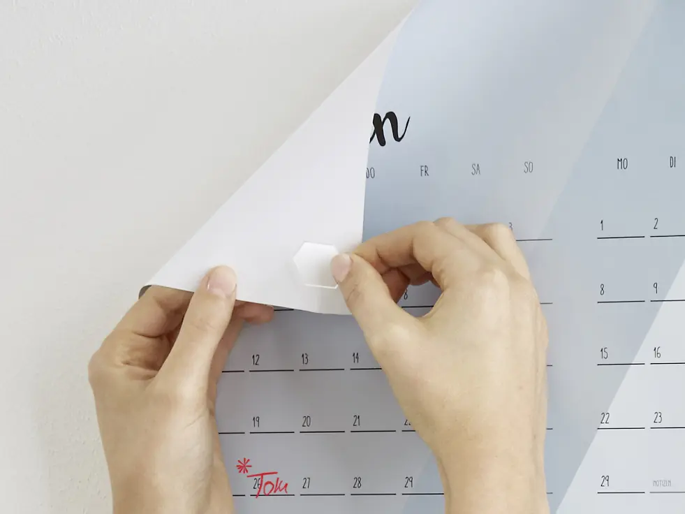 tesa Doppelseitige Klebepads XL, 36 Klebepunkte