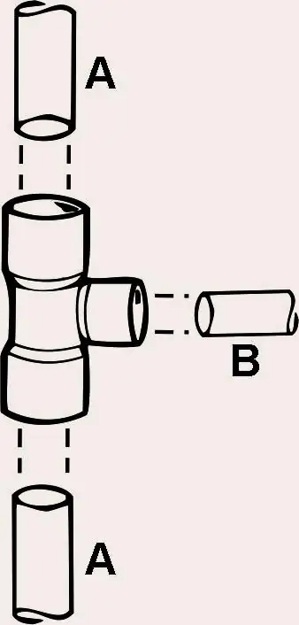 Cornat Löt-T-Stück Fitting Ø 28 / Ø 22 mm