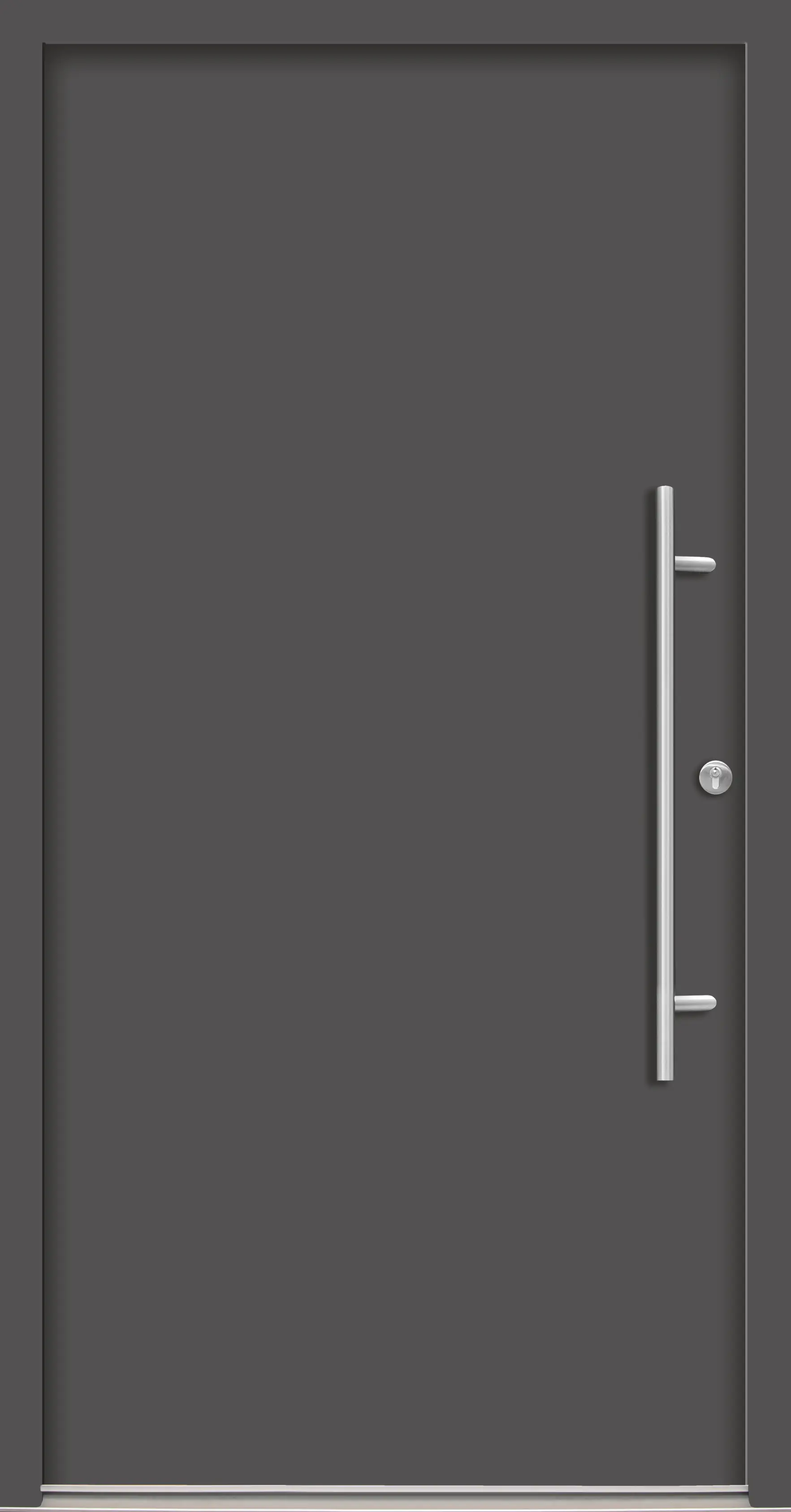 Splendoor Haustür Passivedoor Premium B05 Anthrazit DIN Rechts 110 x 210 cm