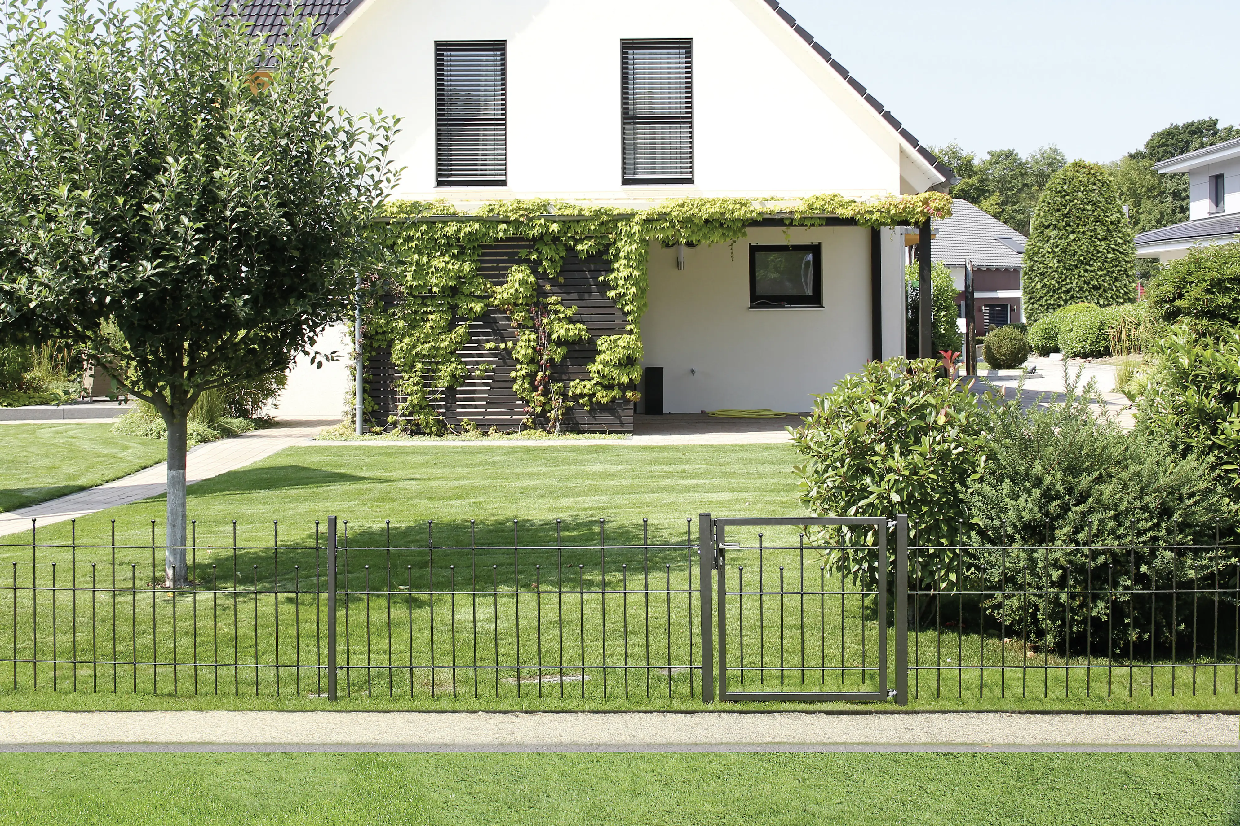 4004338508562_2150405 Alberts Komplettset Tor Madrid 100 x 100 cm anthrazit