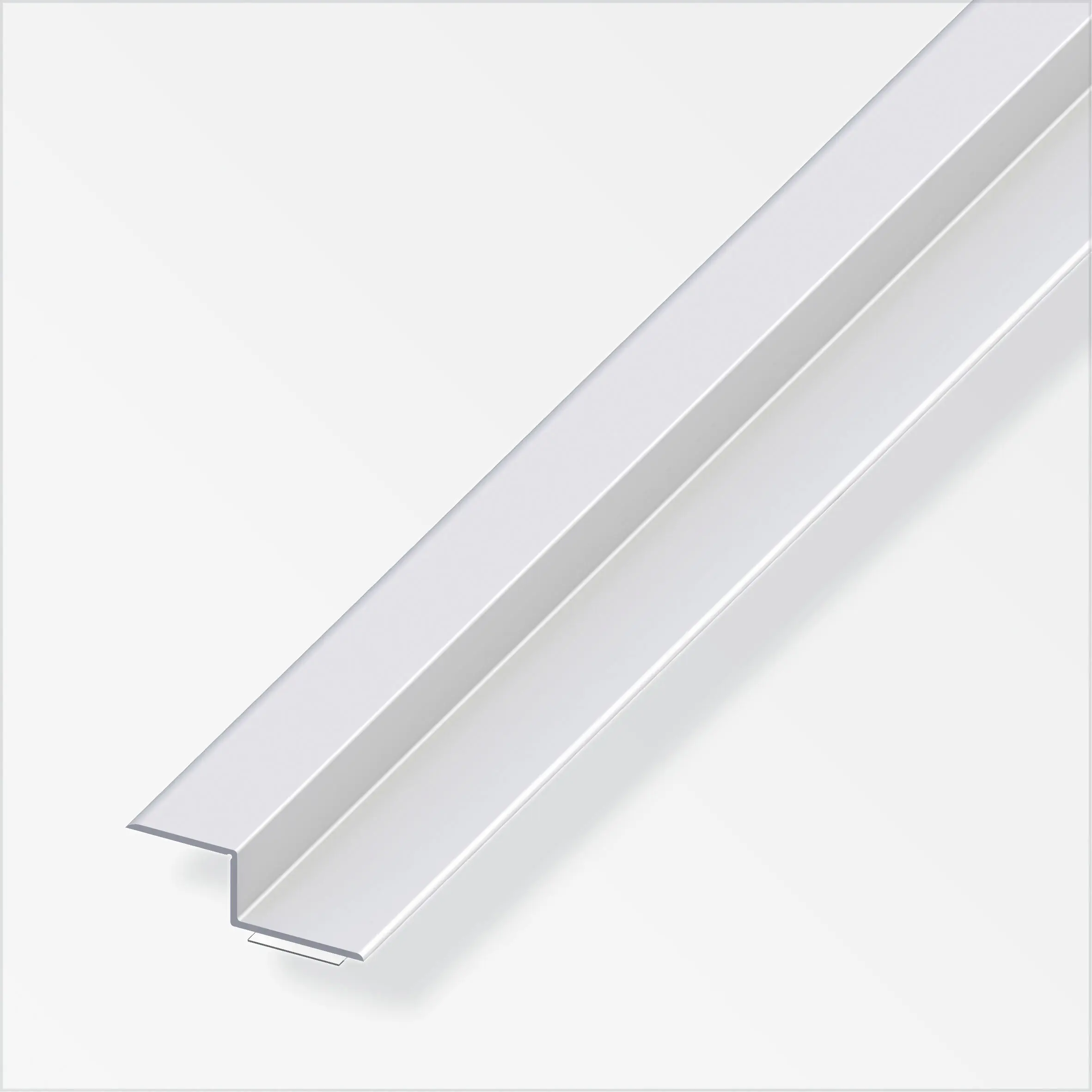 alfer Z-Abschluss-Profil 1 m, 15 x 20 x 9 mm Aluminium eloxiert silber
