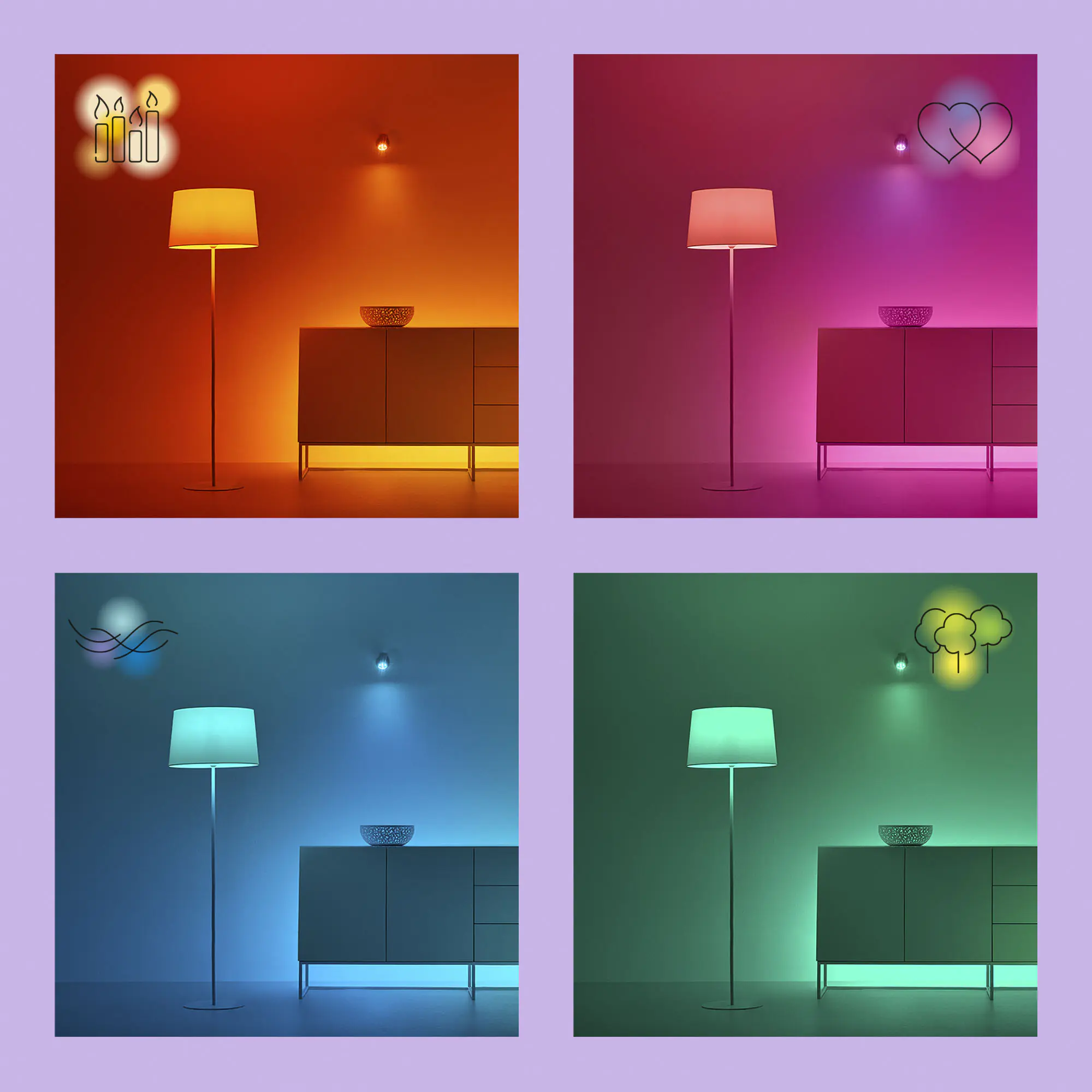 WiZ LED-Leuchtmittel Spot PAR16 GU10 4,7W warmweiß bis kaltweiß smart RGB