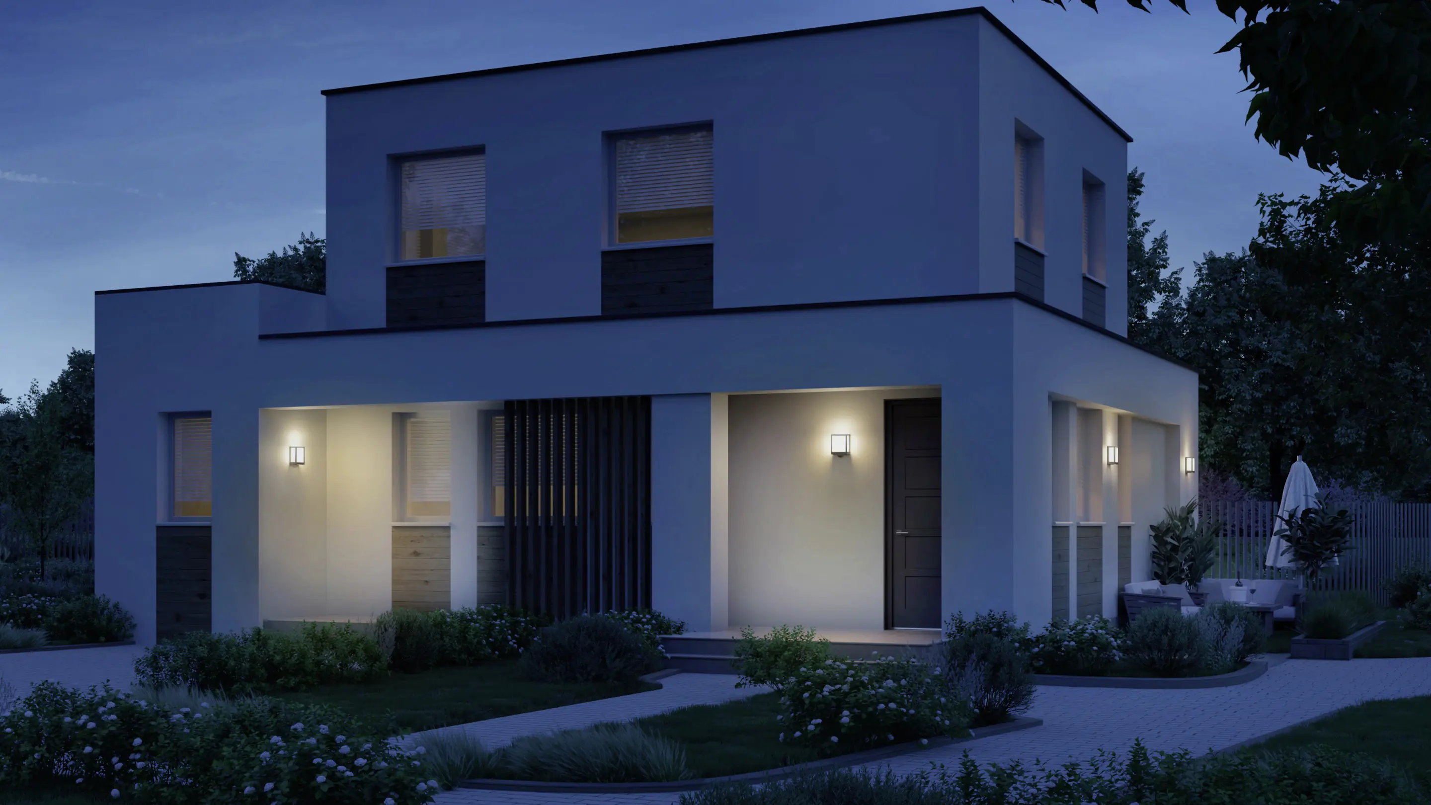 Steinel LED Außenleuchte L 40 C 12,9W, anthrazit, Alu