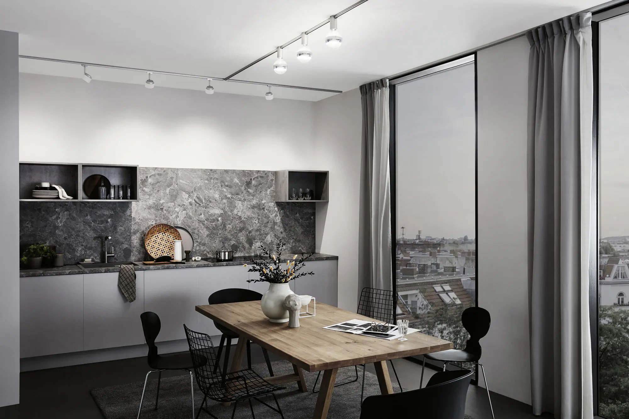 Paulmann URail Schienenspot Ceiling Socket 9,6 x 5,5 cm E27 20 W dimmbar