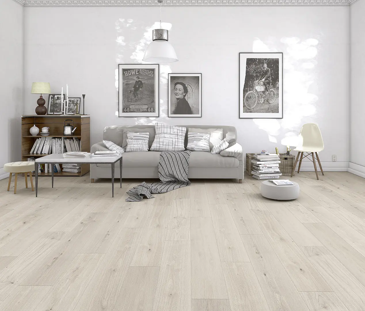 Classen Handmuster Vinylboden-Designboden Silver Sand Landhausdiele