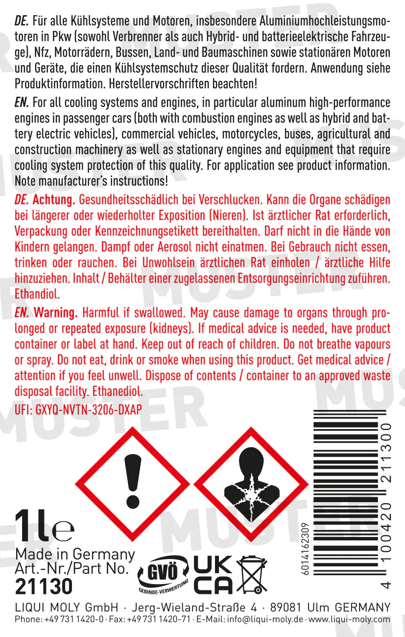 Liqui Moly Kühlerfrostschutz KFS 33 1 L