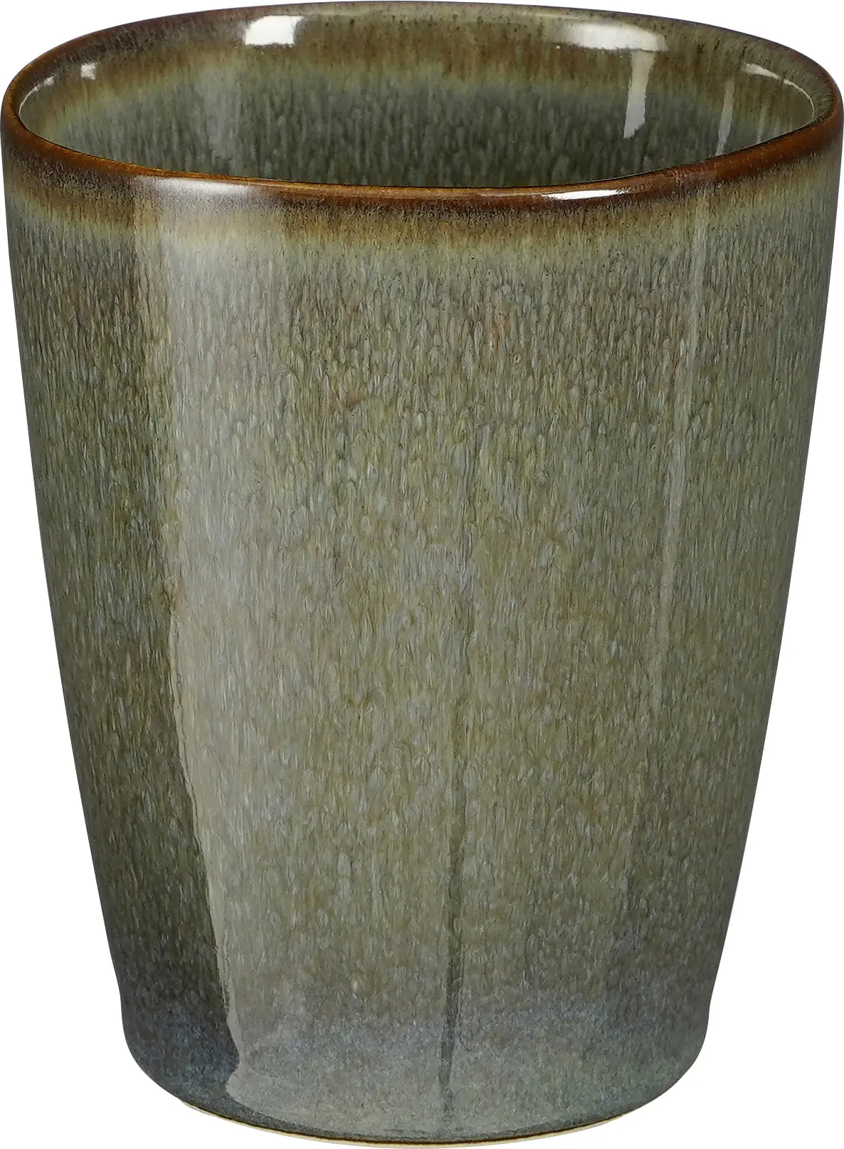 Mica Decorations Becher Racco stoneware 10 x 8,5 cm grün