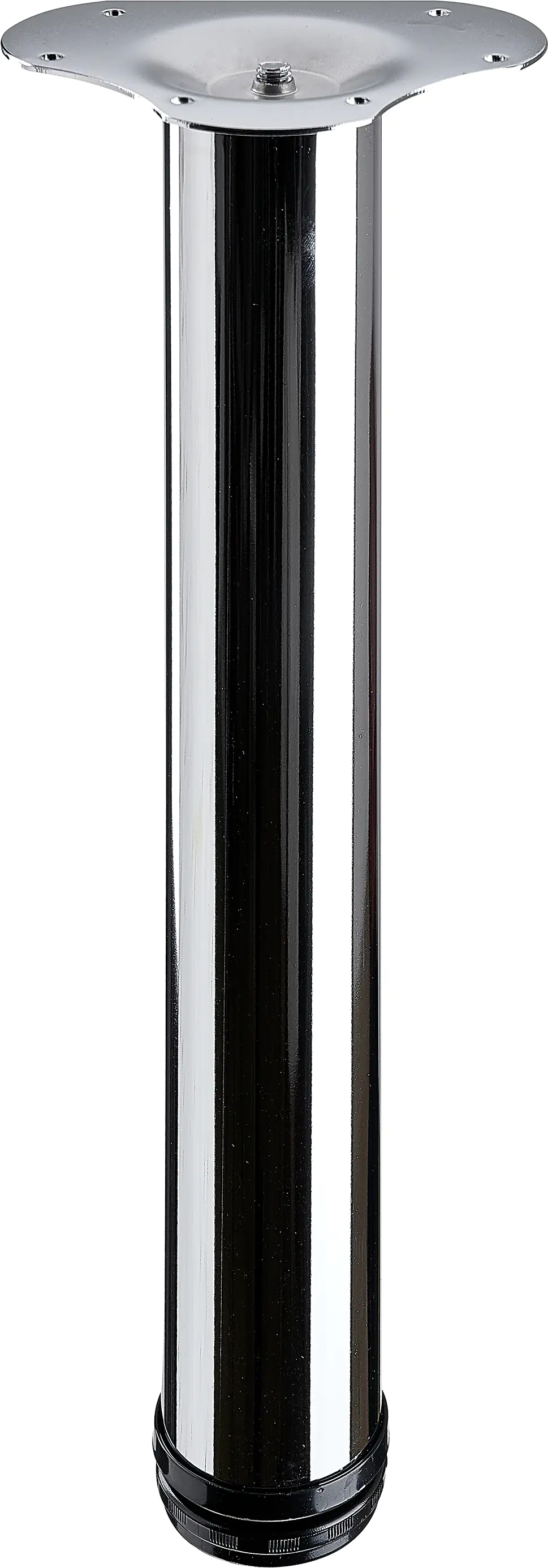Hettich Möbelfuss Ø 60 x 400 - 430 mm, verchromt/glanz