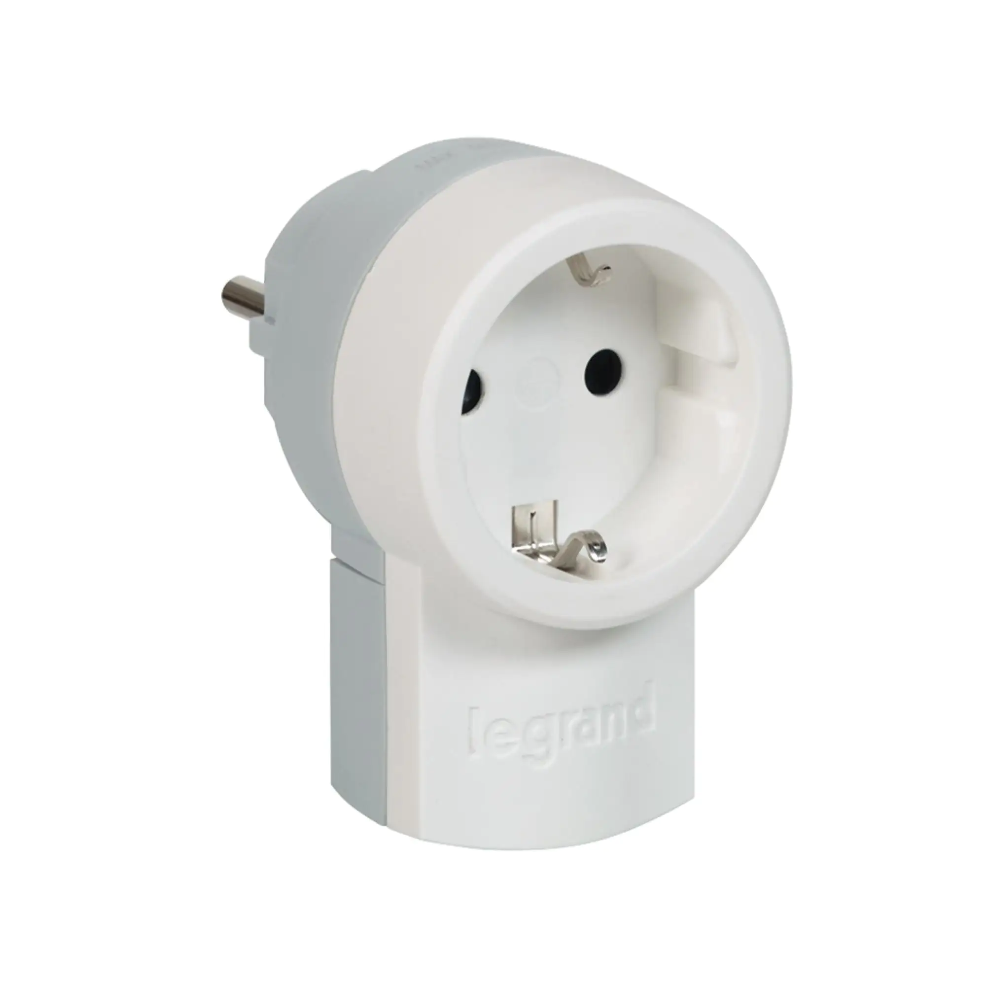 LEGRAND Schutzkontakt-Stecker integrierte Kupplung weiß LEGRAND Schutzkontakt-Stecker integrierte Kupplung weiß