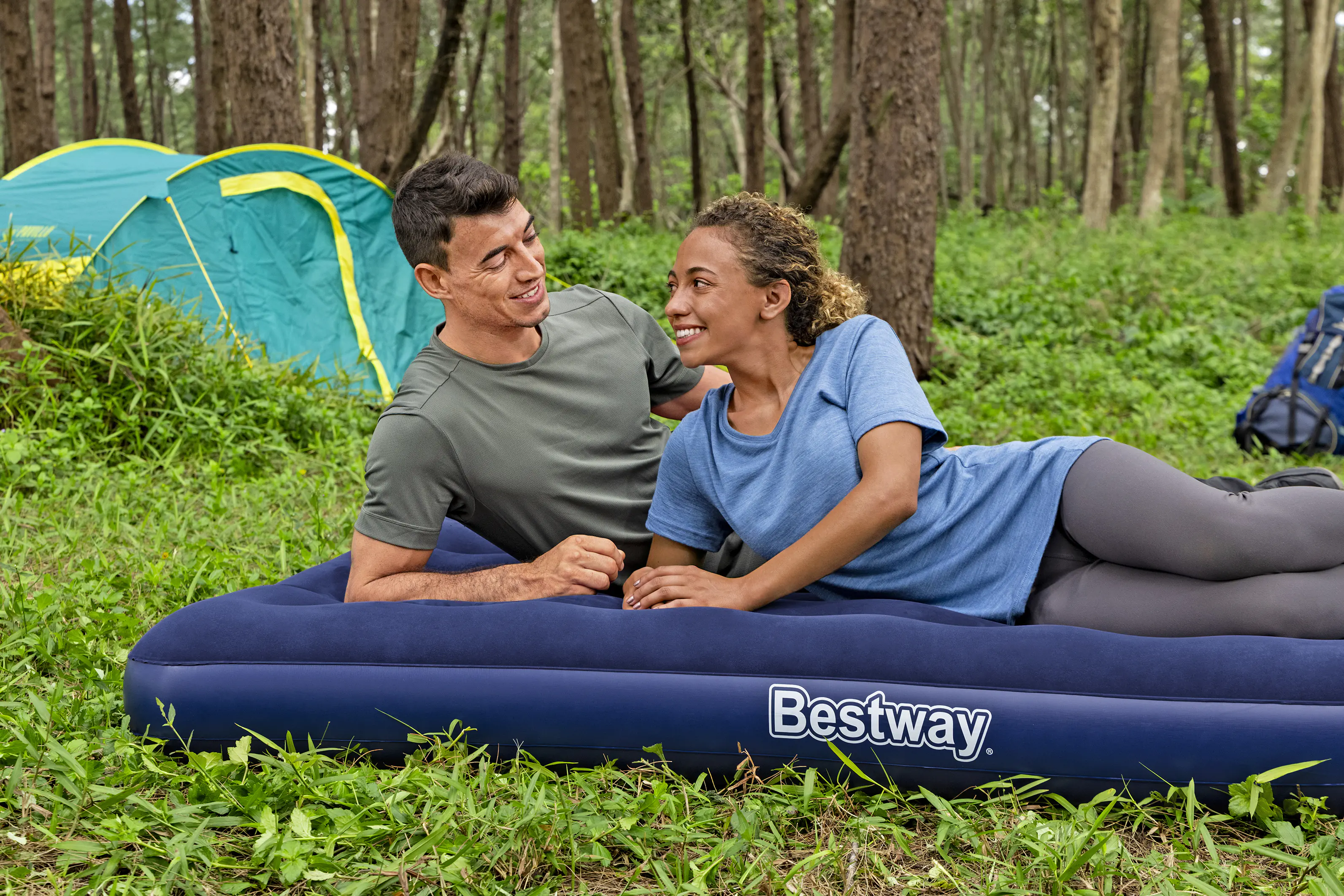 Bestway Luftbett Double Blue Horizon dunkelblau 191 x 137 x 30 cm Bestway Luftbett Double Blue Horizon dunkelblau 191 x 137 x 30 cm