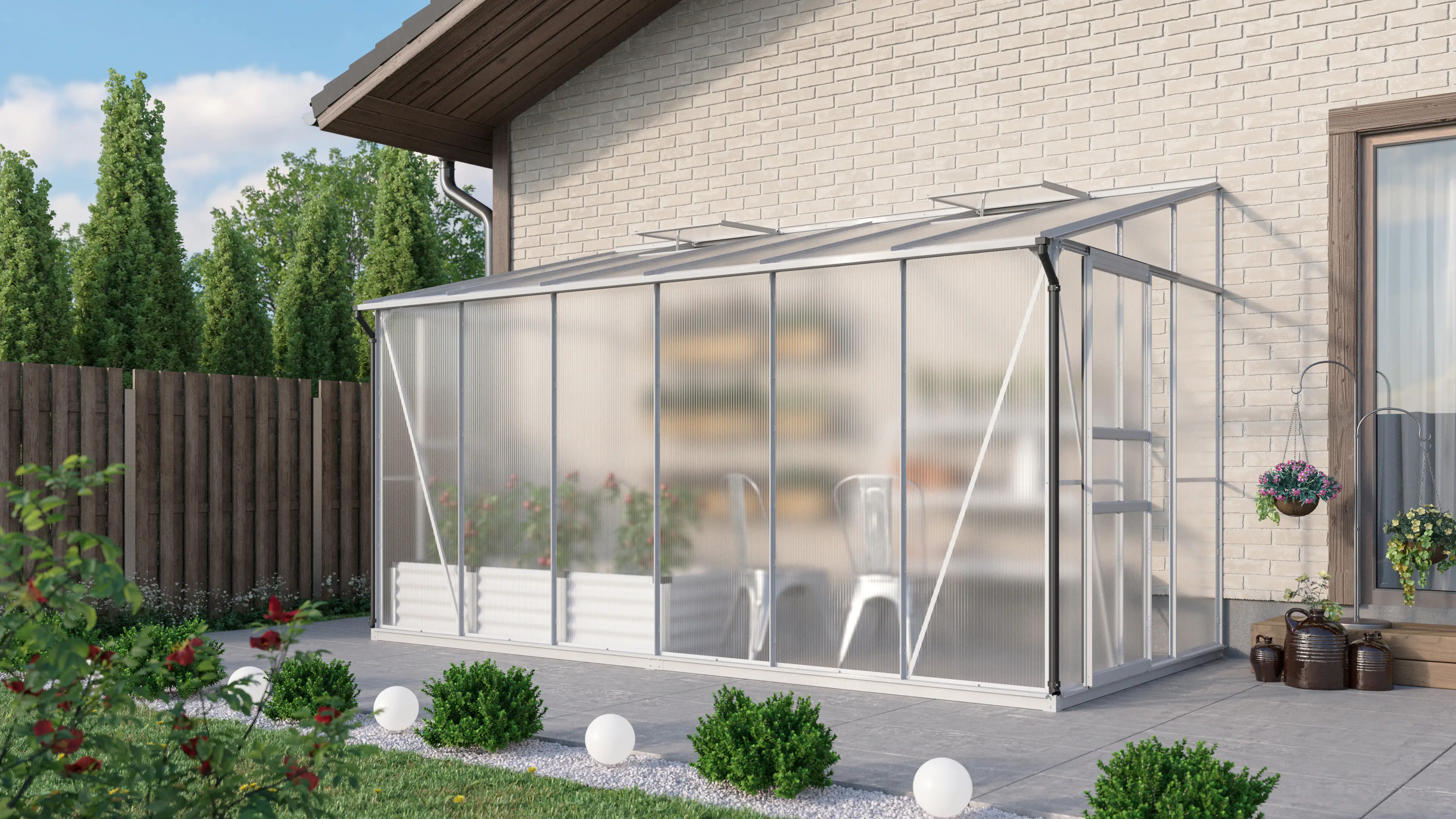 Vitavia Gewächshaus Osiris 7800 190 x 379 cm 4 mm Hohlkammerplatten