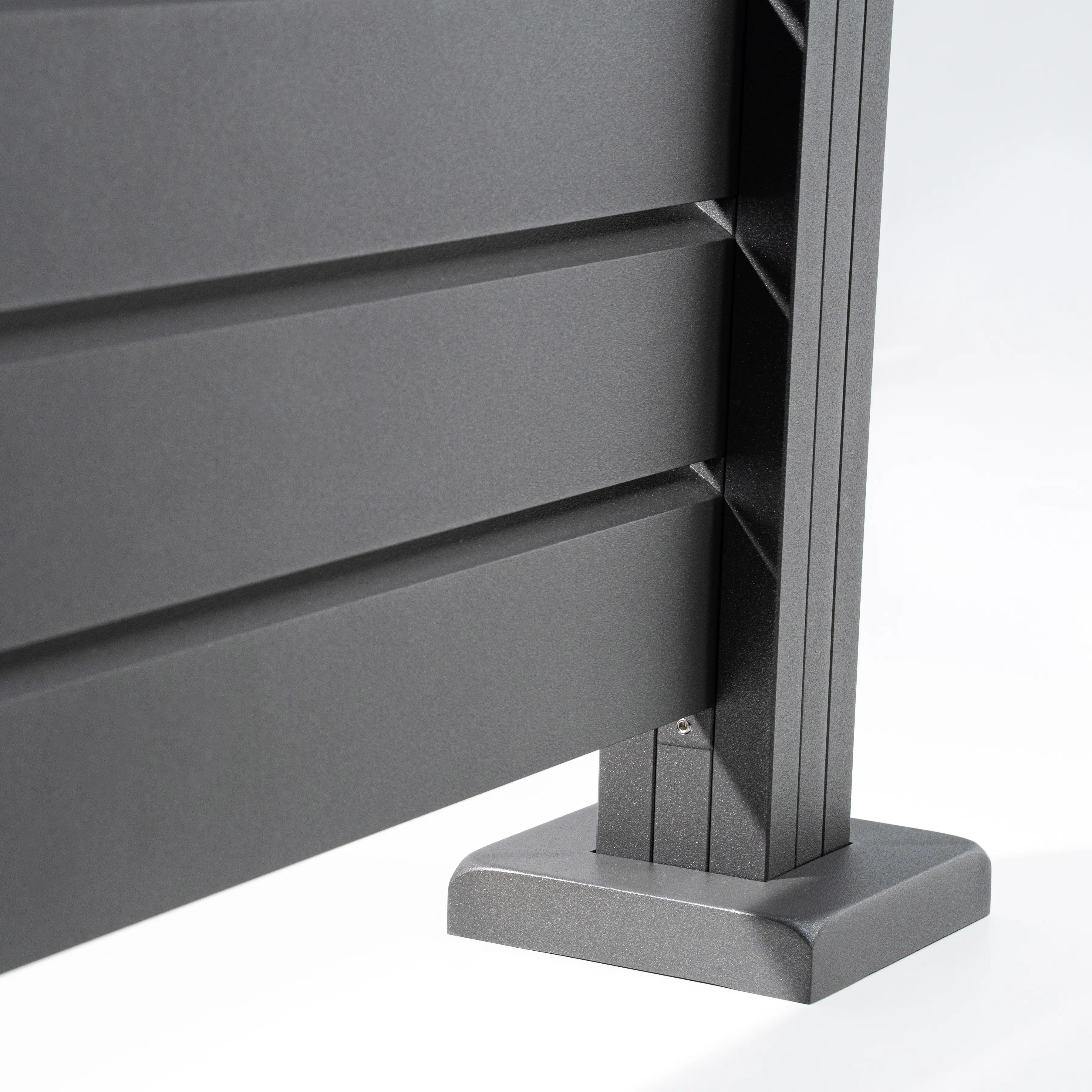 Ambiente Alu-Zaun Grundset Rhombus MINI 187 x 124,2 cm grau