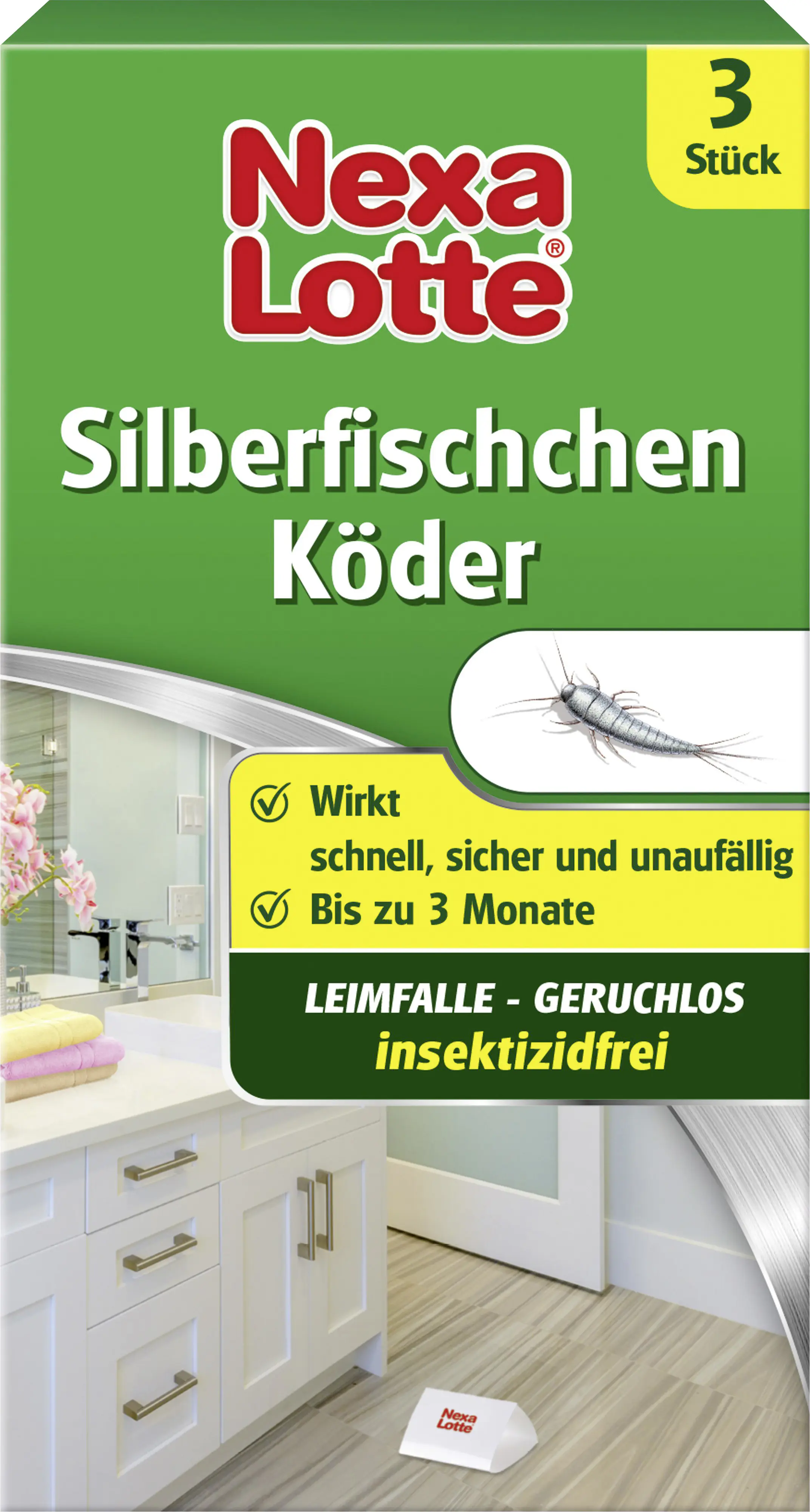 Nexa Lotte Silberfischchen-Falle 3 Stück