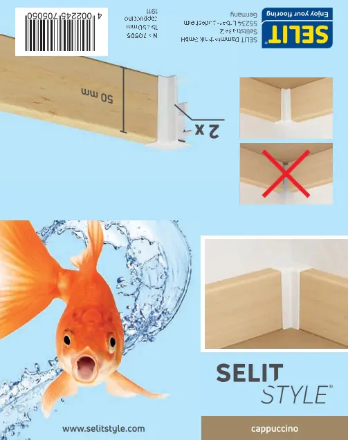 SELITSTYLE Innenecke capuccino Höhe 50 mm SELITSTYLE Innenecke capuccino Höhe 50 mm