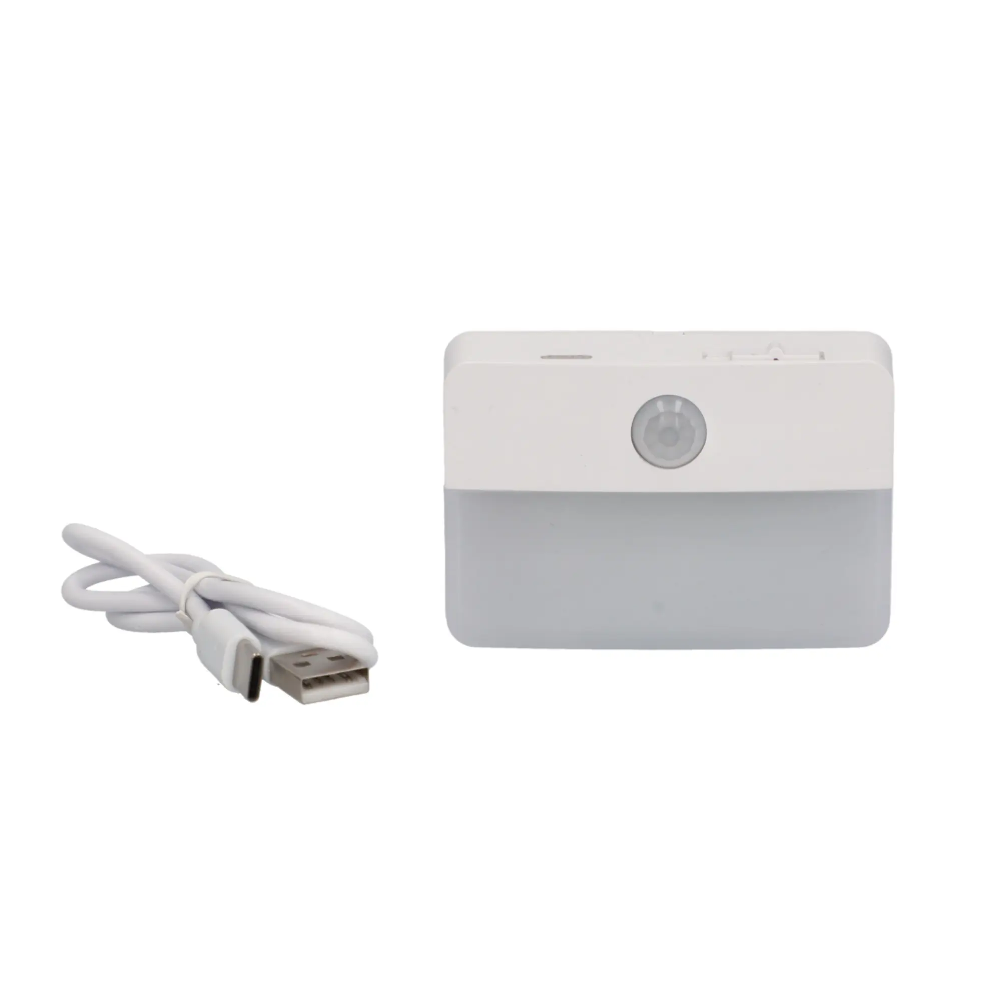 Unitec LED-Nachtlicht mit Bewegungsmelder + Dämmerungssschalter USB wiederaufladbar weiß Unitec LED-Nachtlicht mit Bewegungsmelder + Dämmerungssschalter USB wiederaufladbar weiß