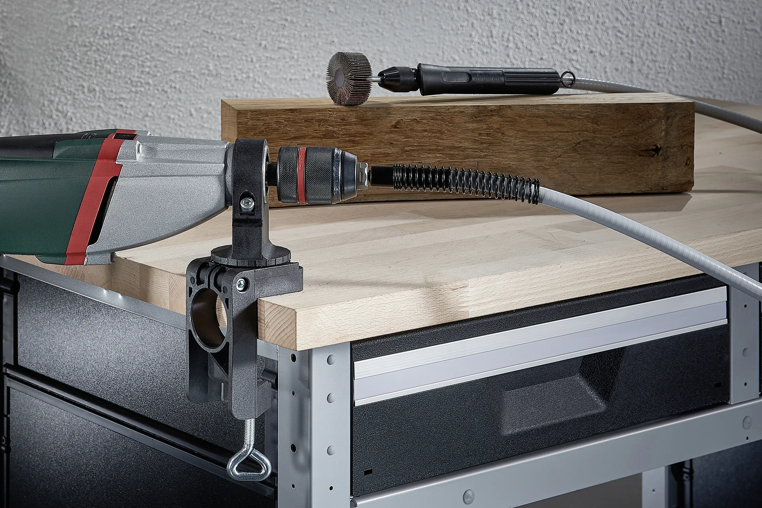 Wolfcraft Kombihalter Kunststoff für Bohrmaschine