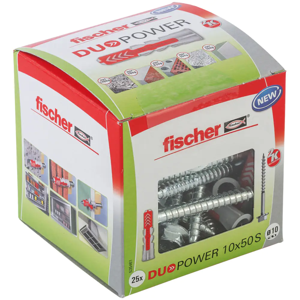 Fischer Dübel-Set Duopower 10.0 x 50 mm - 25 Stück Fischer Dübel-Set Duopower 10.0 x 50 mm - 25 Stück