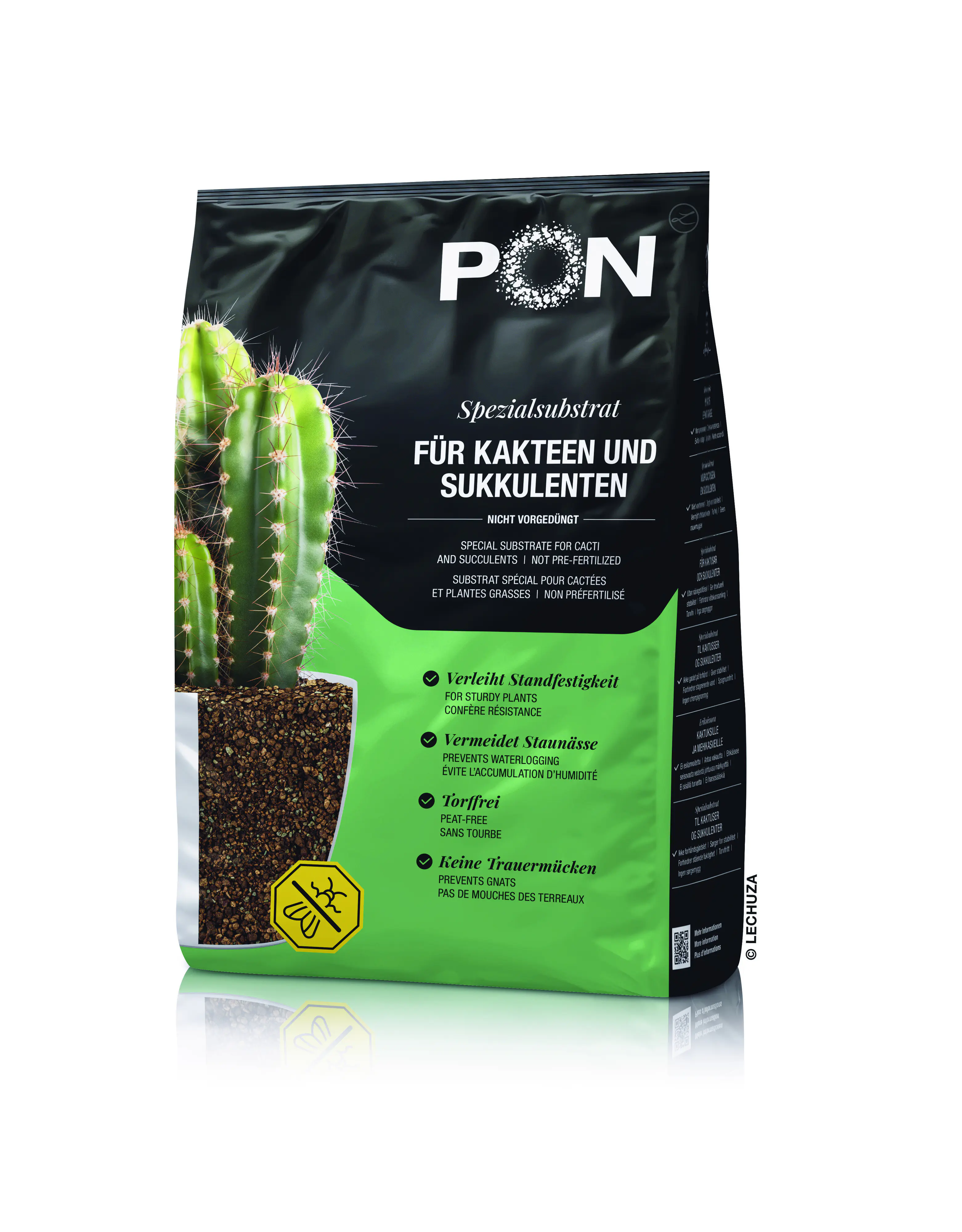 Lechuza Cactuspon Pflanzsubstrat für Kakteen 3 L torffrei