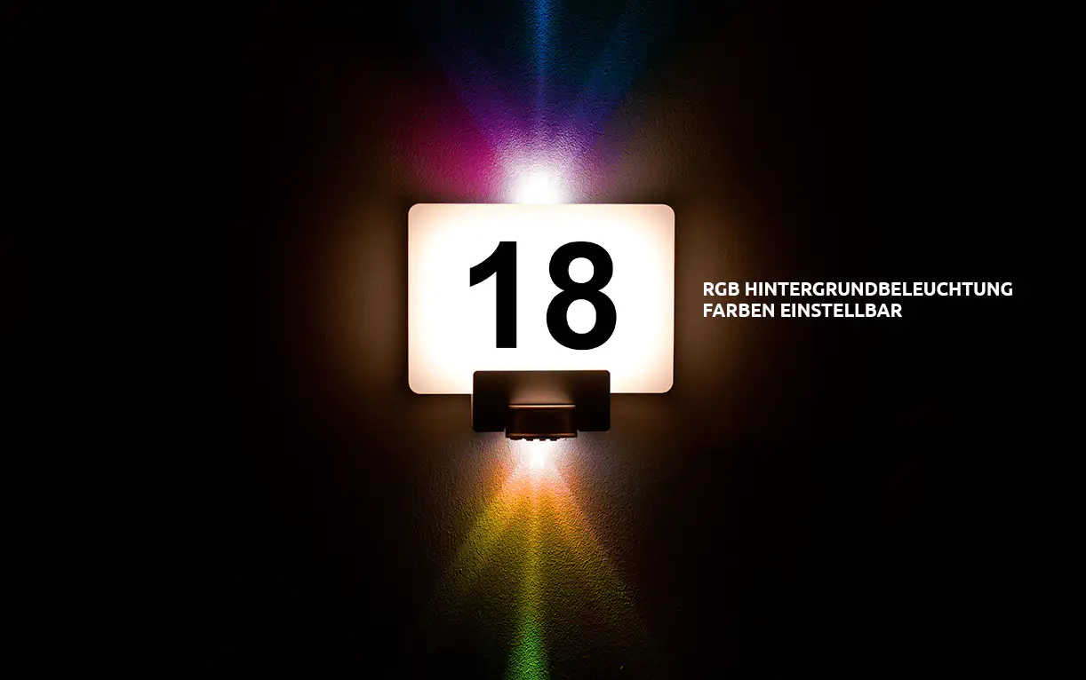 Link2Home WiFi LED Hausnummer-Leuchte 10W weiß