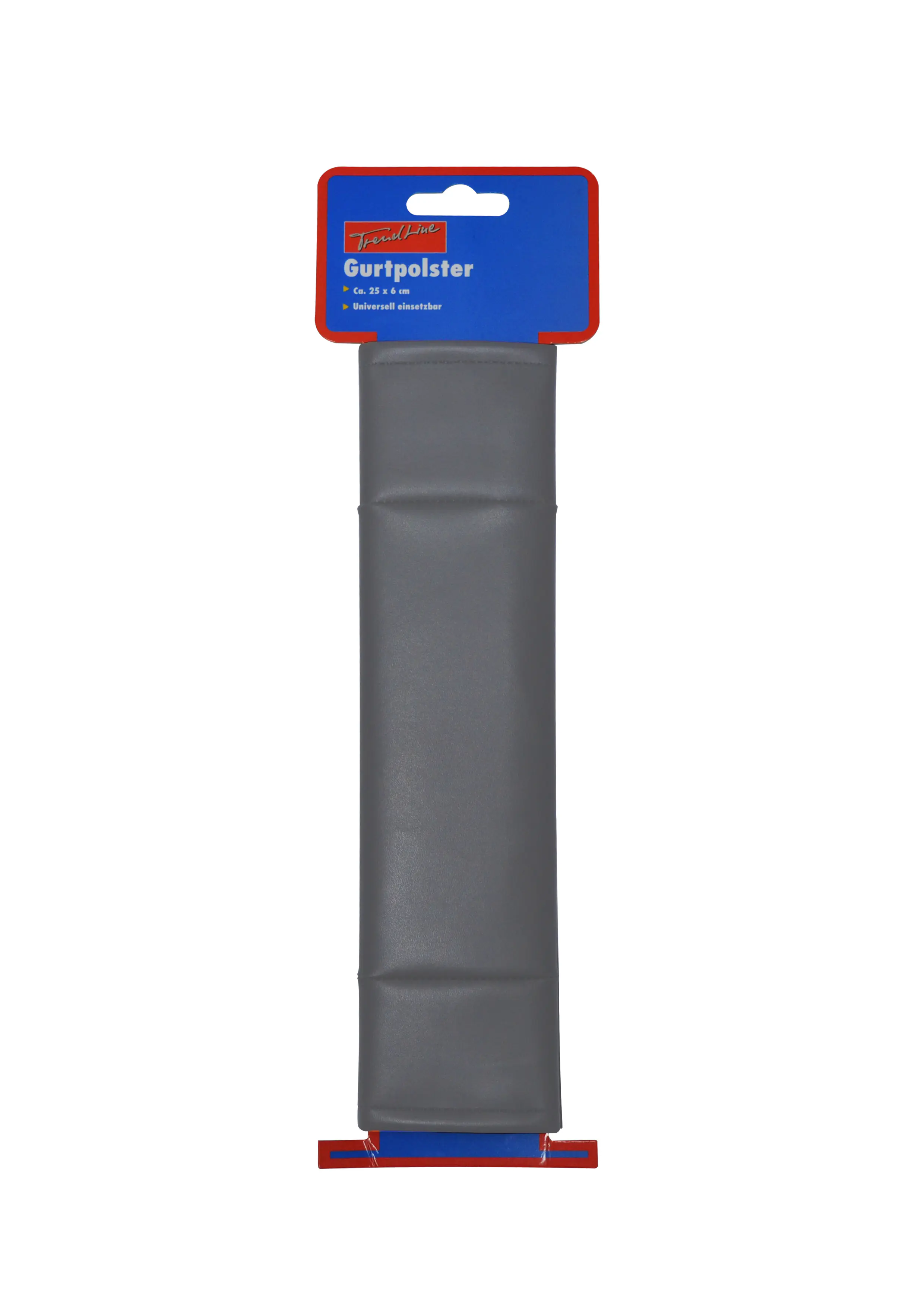 TrendLine Gurtpolster für PKW-Sicherheitsgurte mit Klettverschluss grau