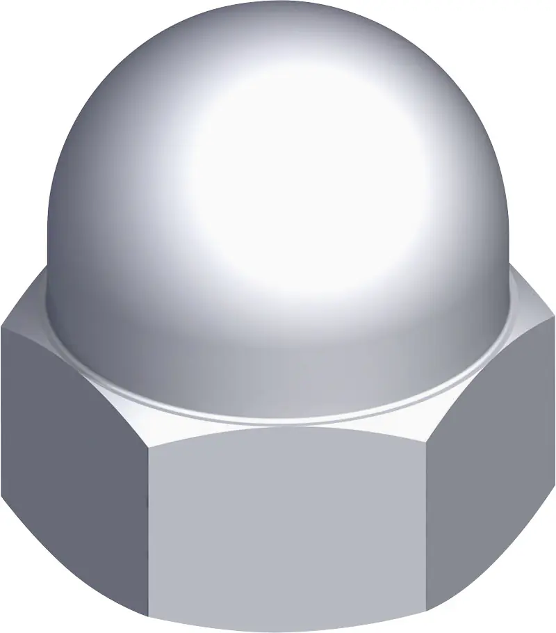 alfer Sechskanthutmutter M10 Stahl verzinkt - 4 Stk.