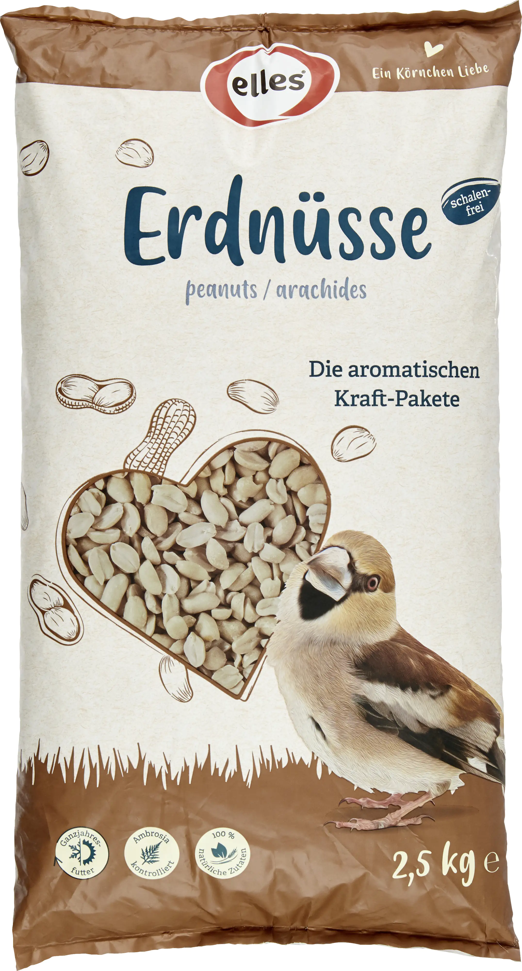 Elles Wildvogelfutter Erdnüsse 2,5 kg