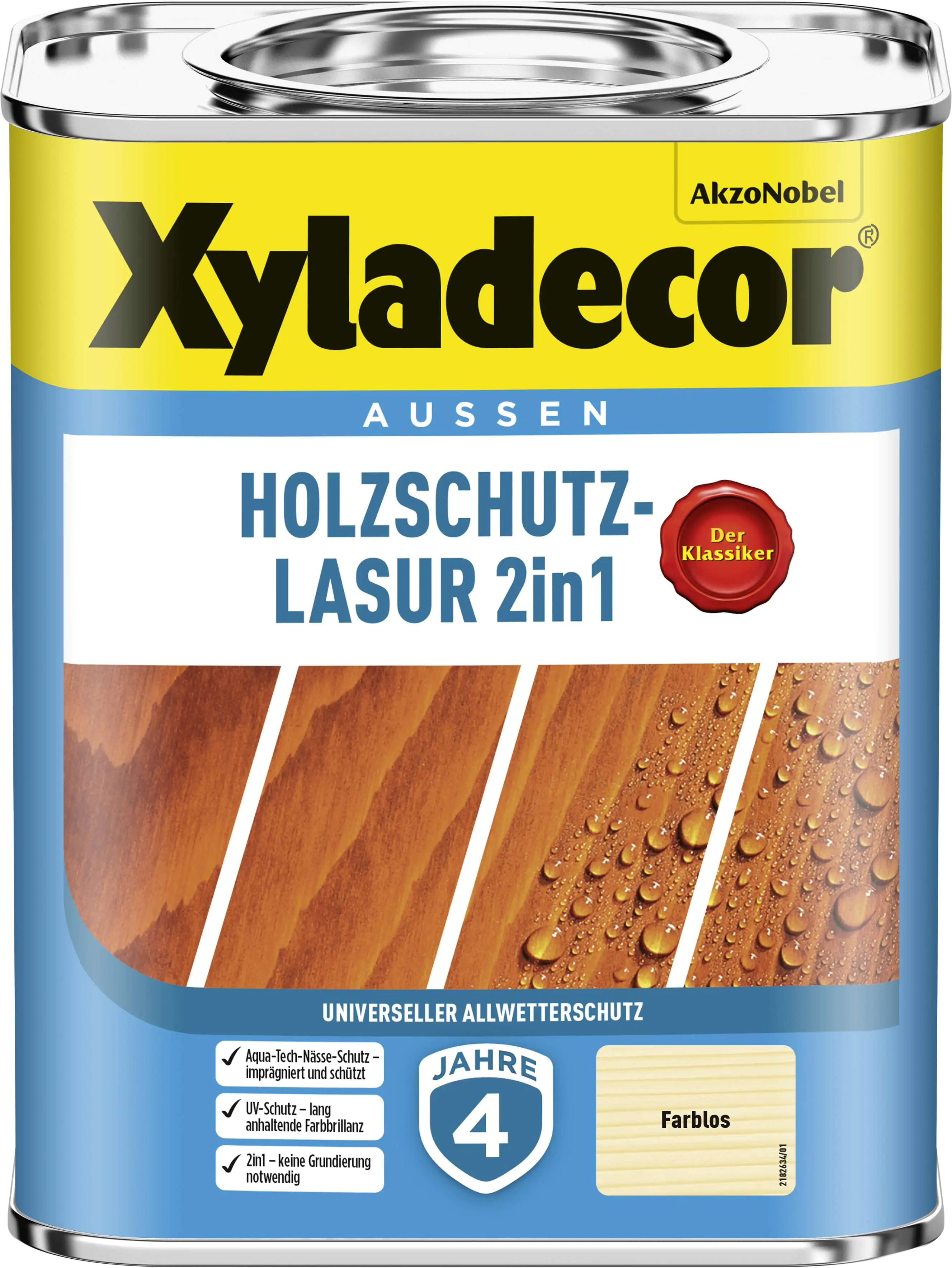 Xyladecor Holzschutzlasur 750 ml farblos 2in1