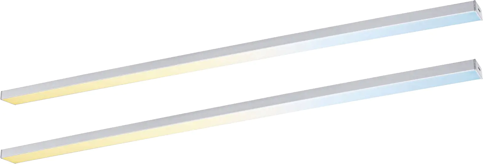 Paulmann LED Lichtleiste Inline Erweiterung chrom matt 55 cm TW 2er Set Paulmann LED Lichtleiste Inline Erweiterung chrom matt 55 cm TW 2er Set