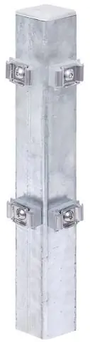 4004338677138 Alberts Eckpfosten inkl. Klemmlasche 120 cm 60 x 60 mm feuerverzinkt