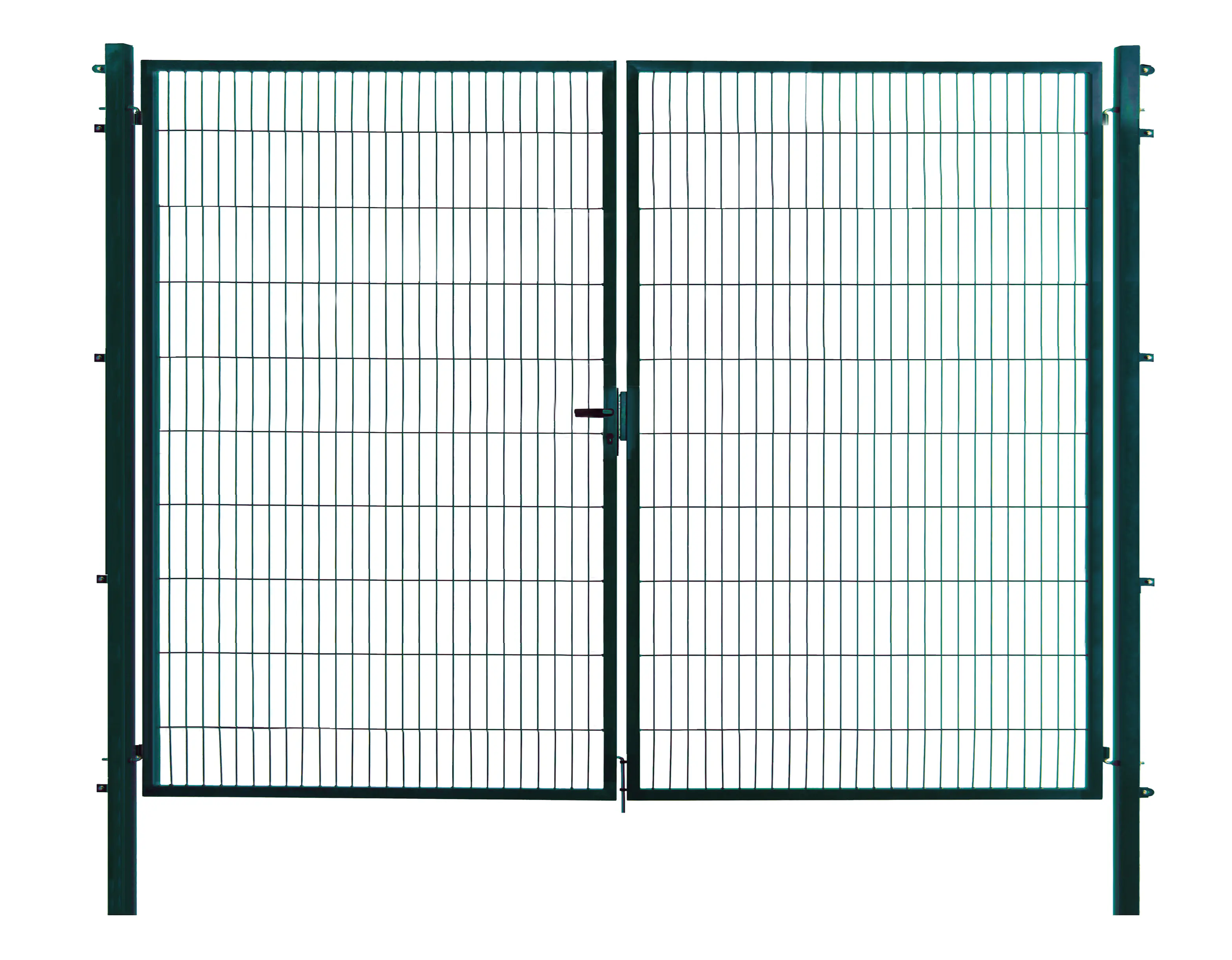 Floraworld Gartentor doppelflügelig Comfort inkl. 2 Pfosten 300 x 200 cm moosgrün