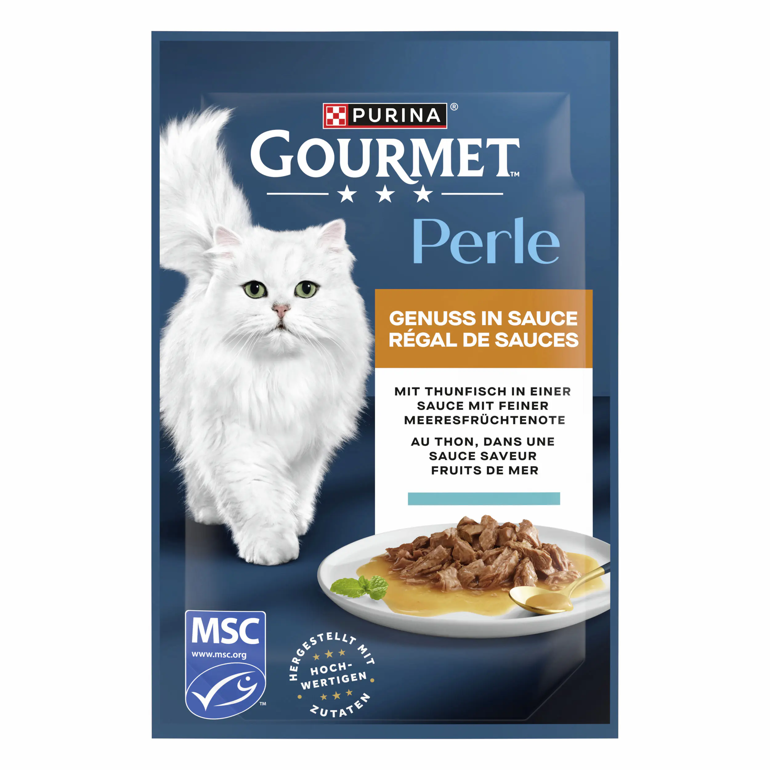 Gourmet Perle Genuss in Sauce mit Thunfisch 85 g