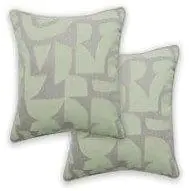 Kissen mit Füllung  grün Muster 45 x 45 cm 