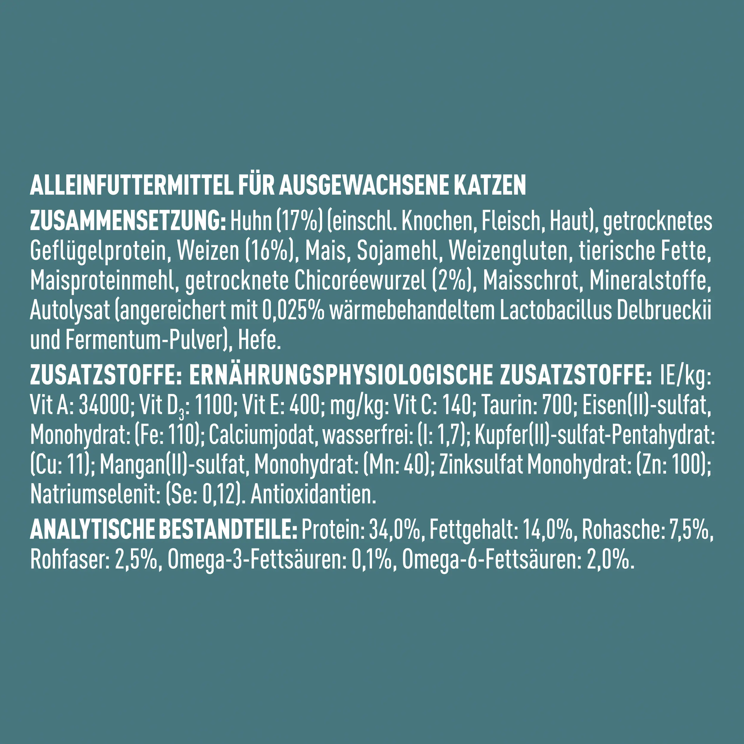 Purina One Katzenfutter Adult reich an Huhn 2,8 kg